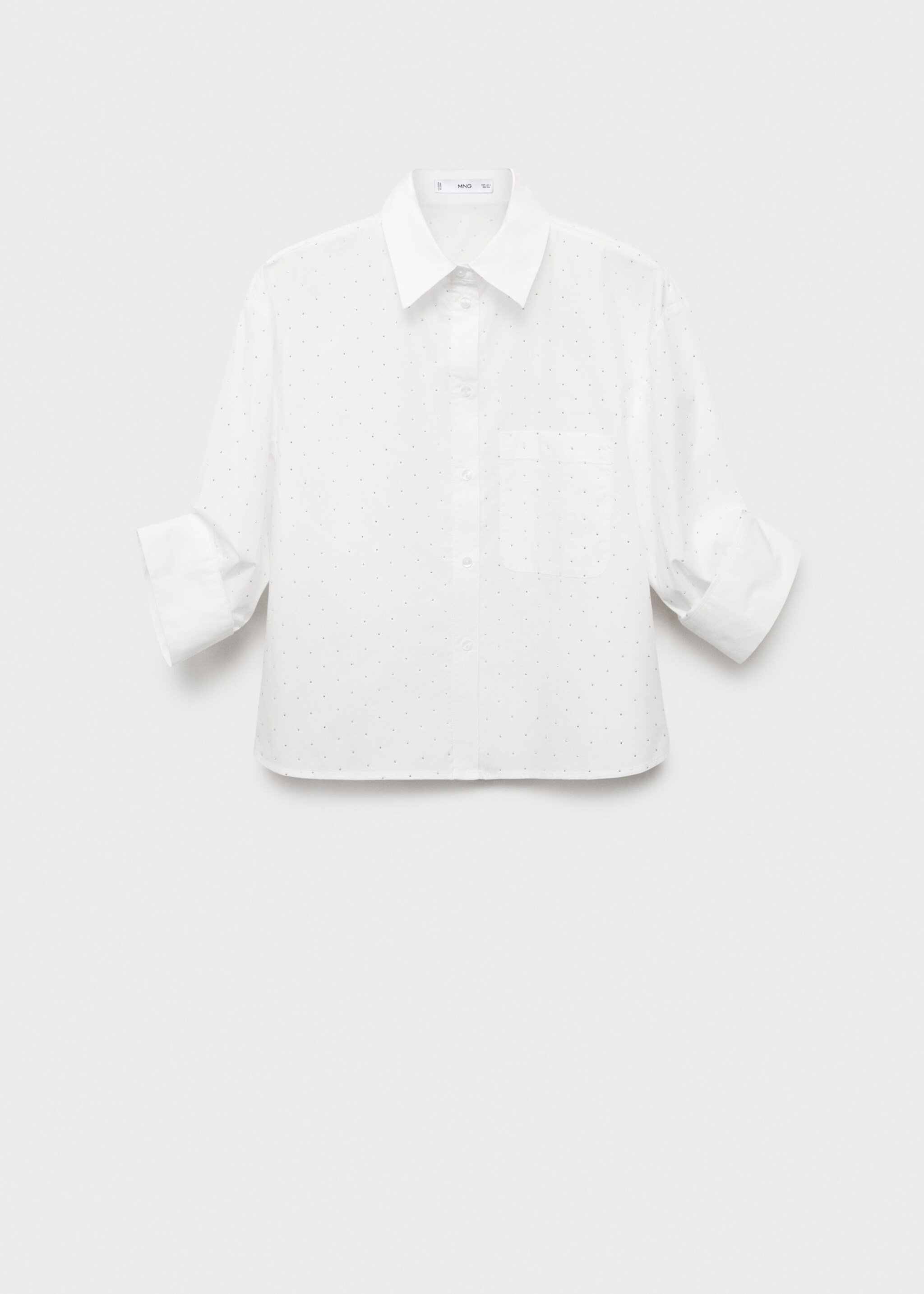 Chemise crop strass - Article sans modèle
