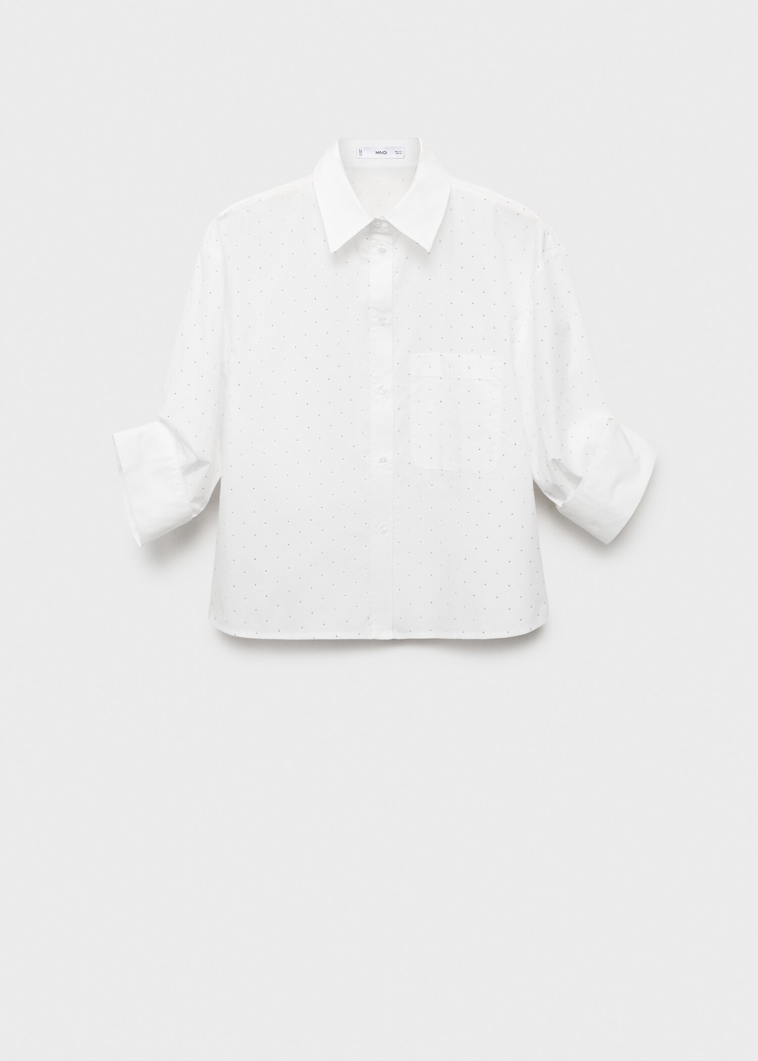 Chemise crop strass - Article sans modèle