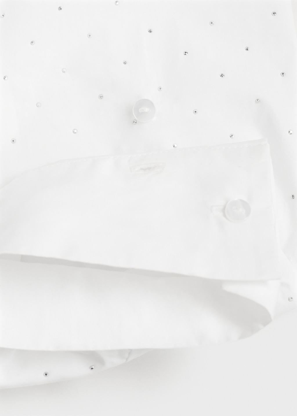Rhinestone cropped shirt - Women | MANGO USA
