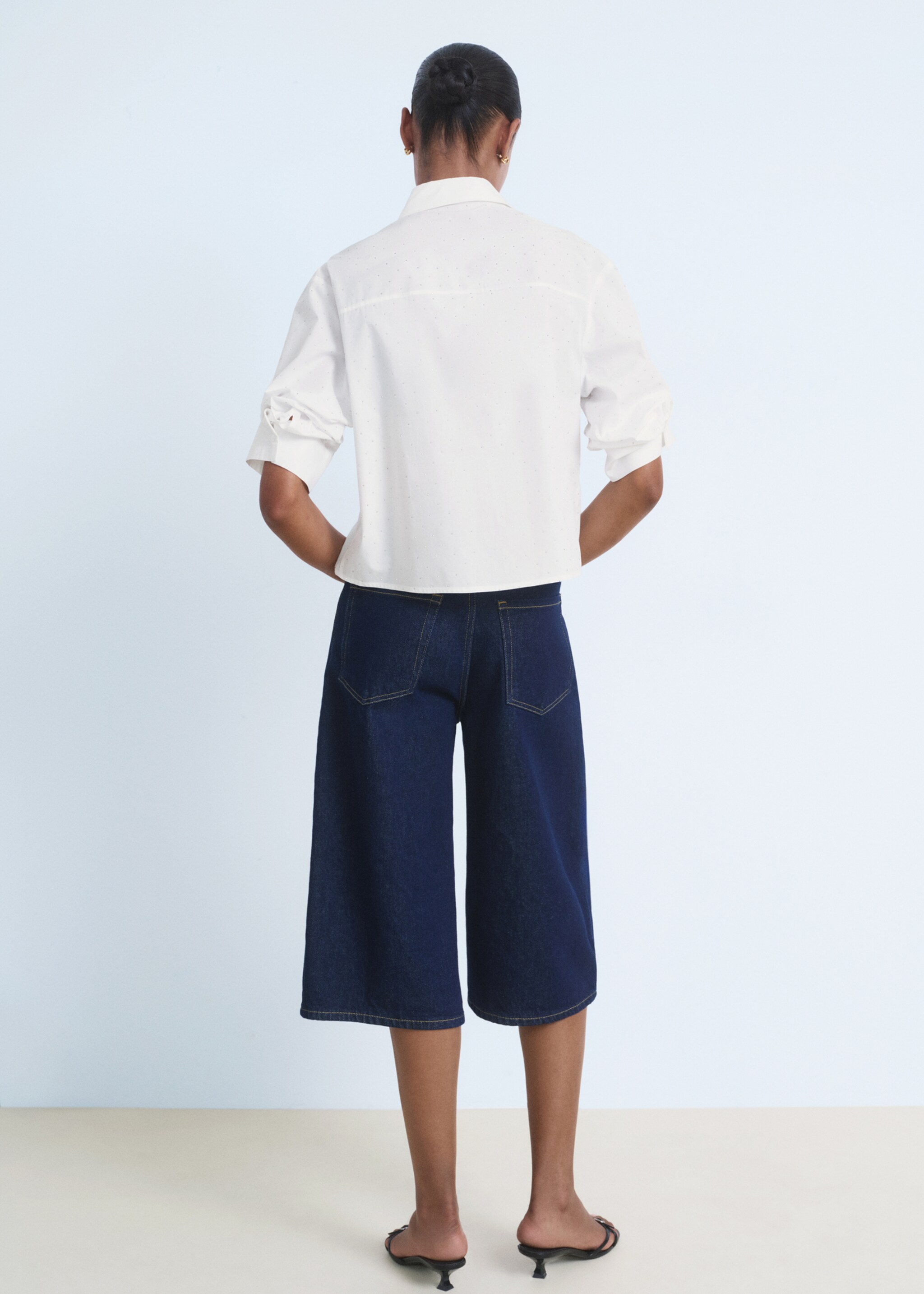 Chemise crop strass - Verso de l’article