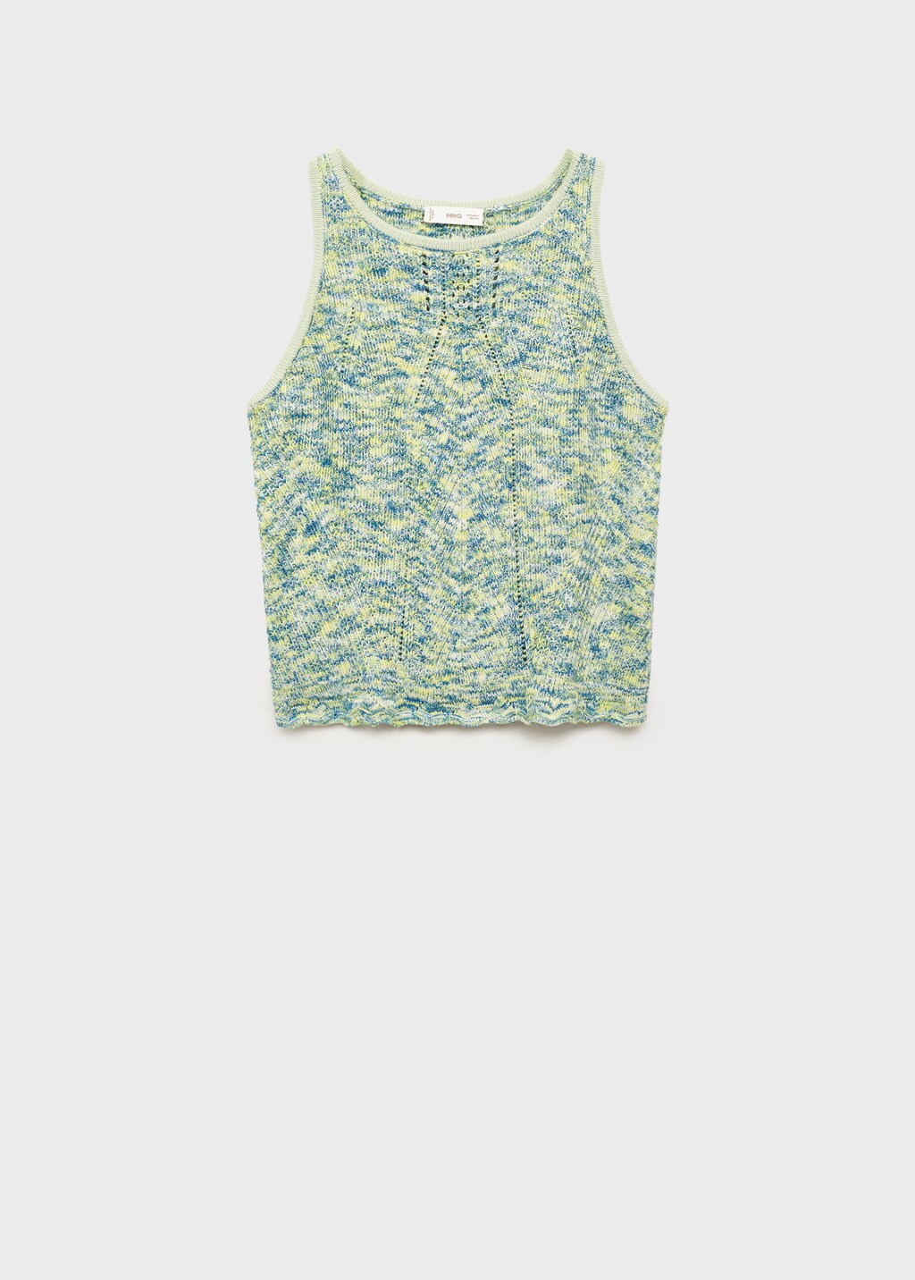 Multicoloured knitted top