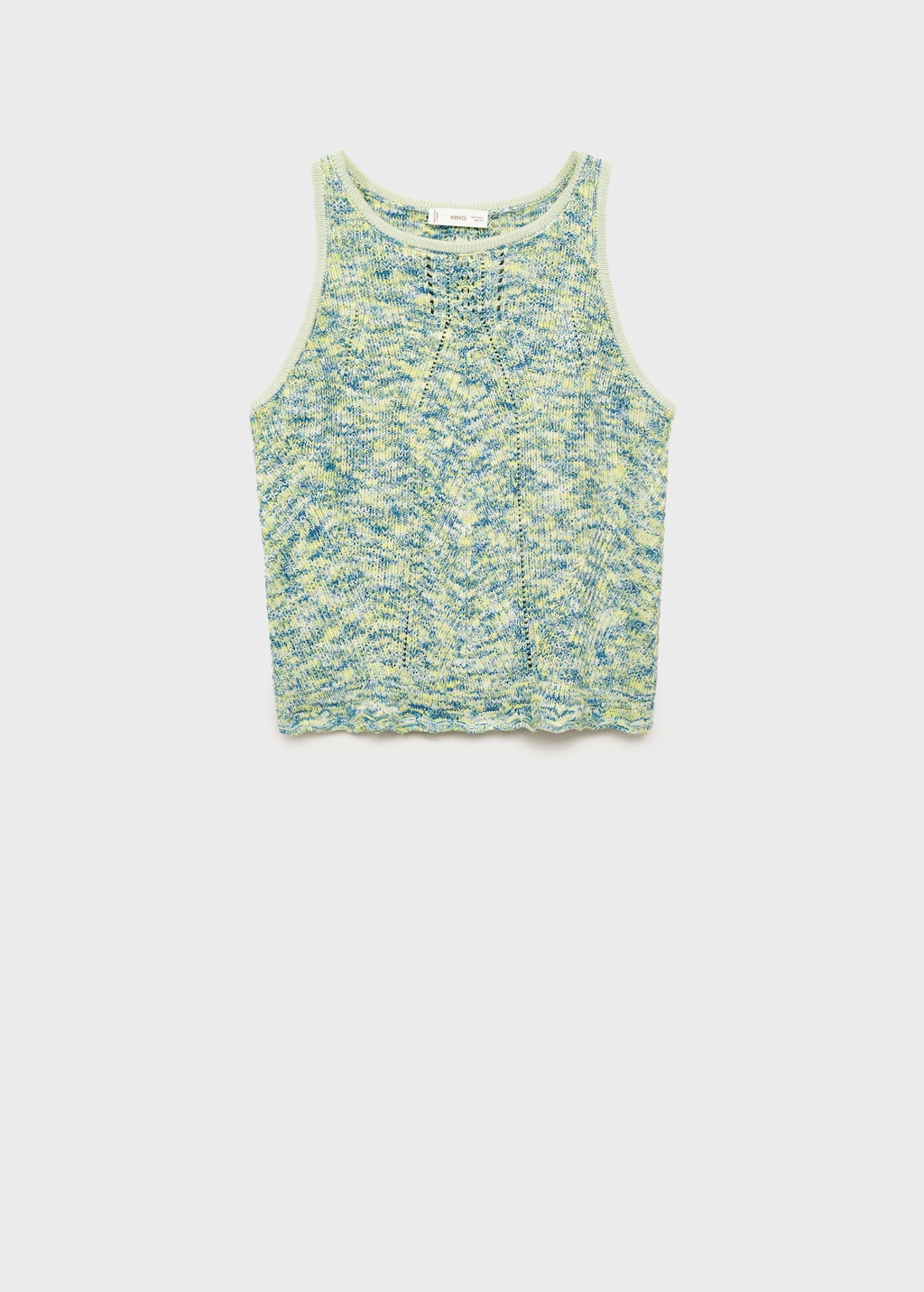 Multicoloured knitted top