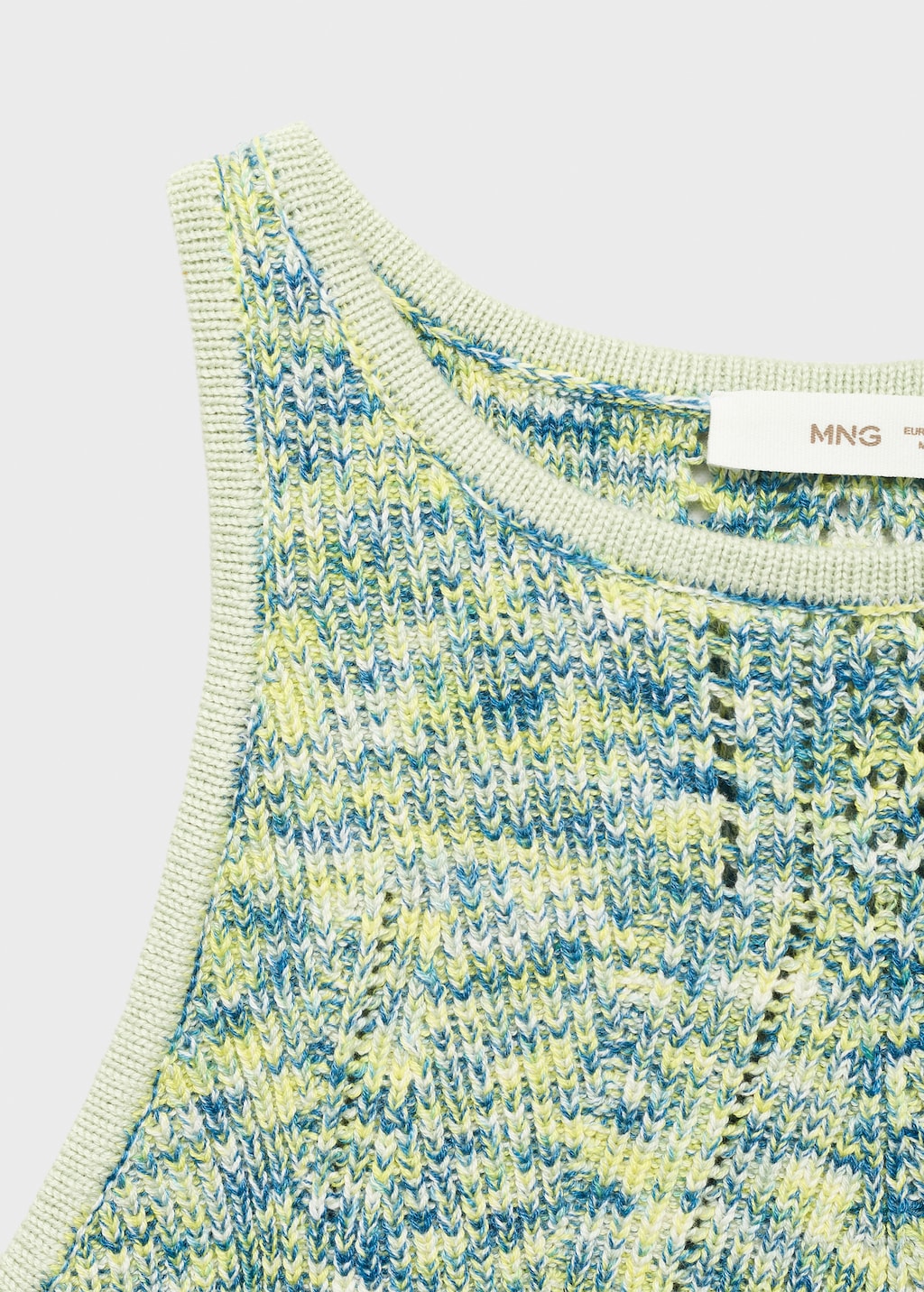 Multicoloured knitted top