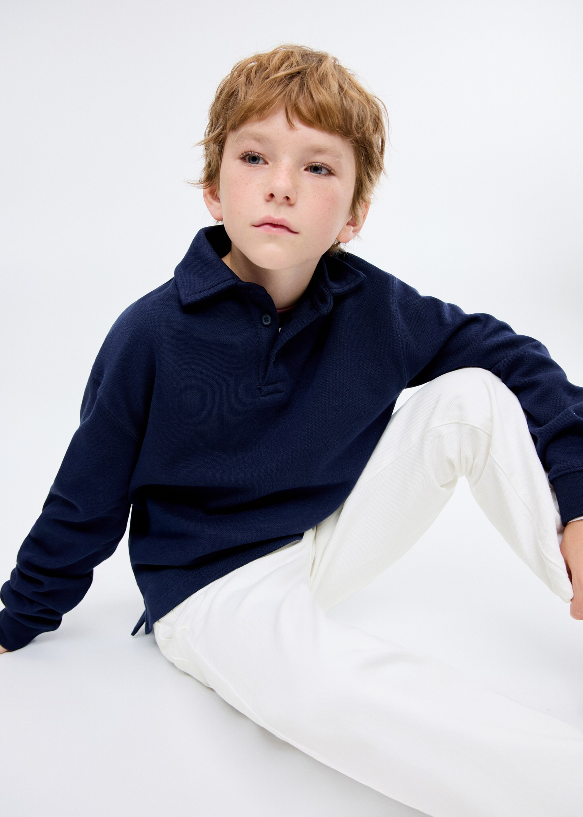 Dad-fit jeans - Details of the article 1, White. Ref: 17093274-00.