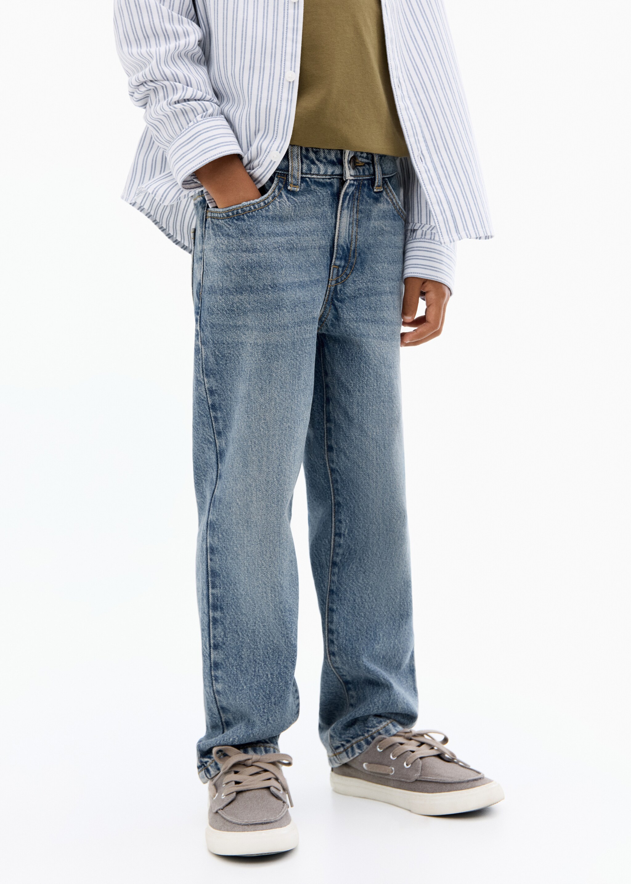 Regular straight jeans - Details of the article 6