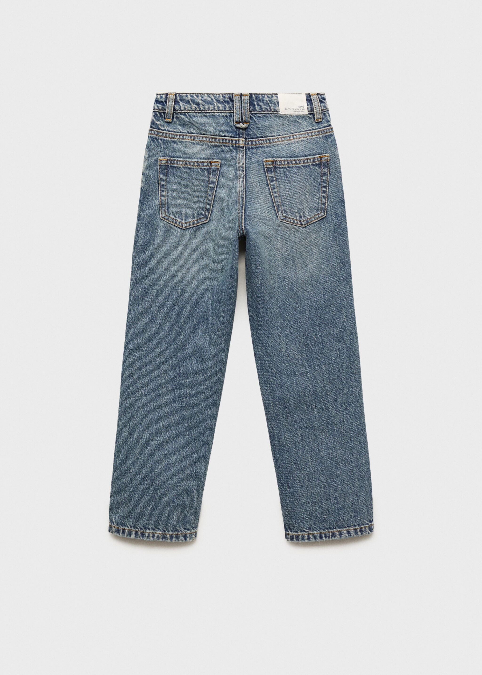 Regular straight jeans - Reverse of the article