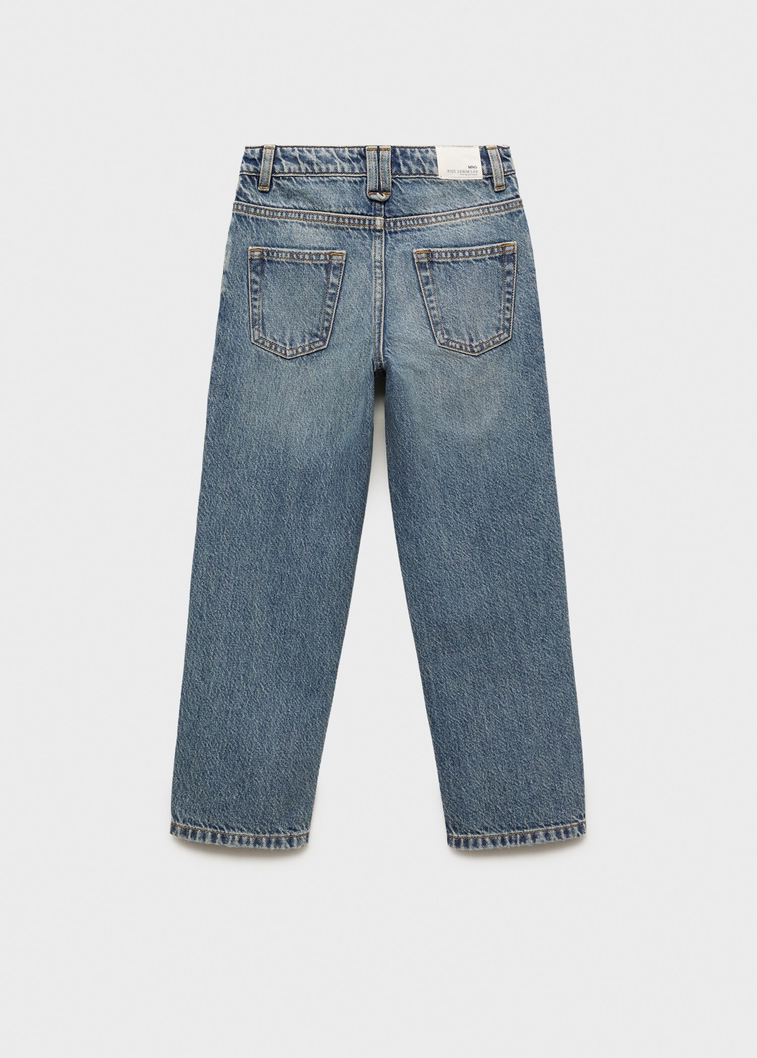 Regular straight jeans - Reverse of the article