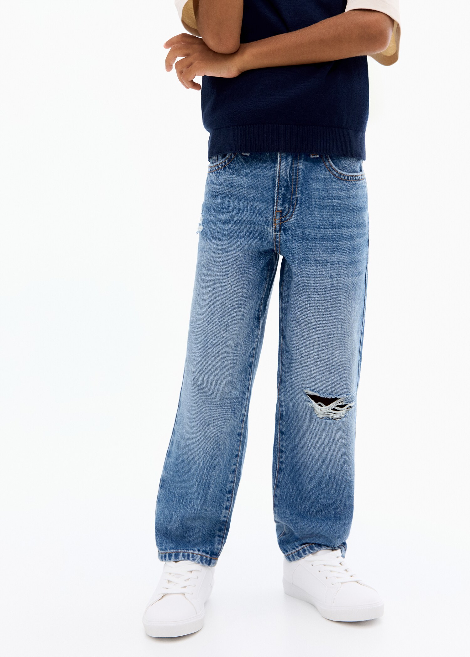 Regular straight jeans - Details of the article 6