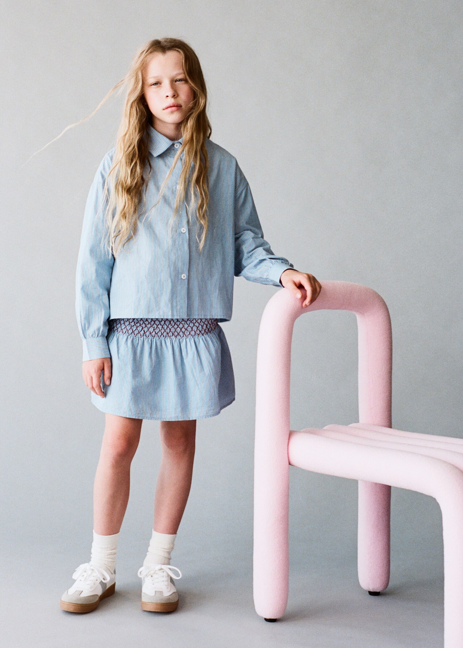 Striped cotton skirt - Details of the article 5