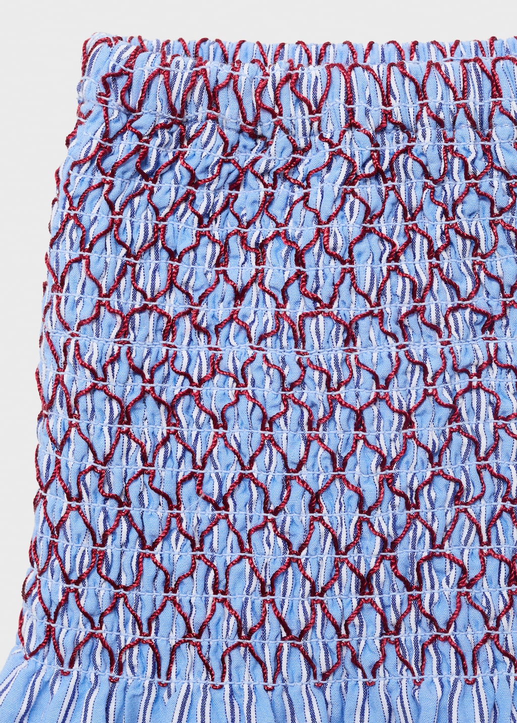 Striped cotton skirt