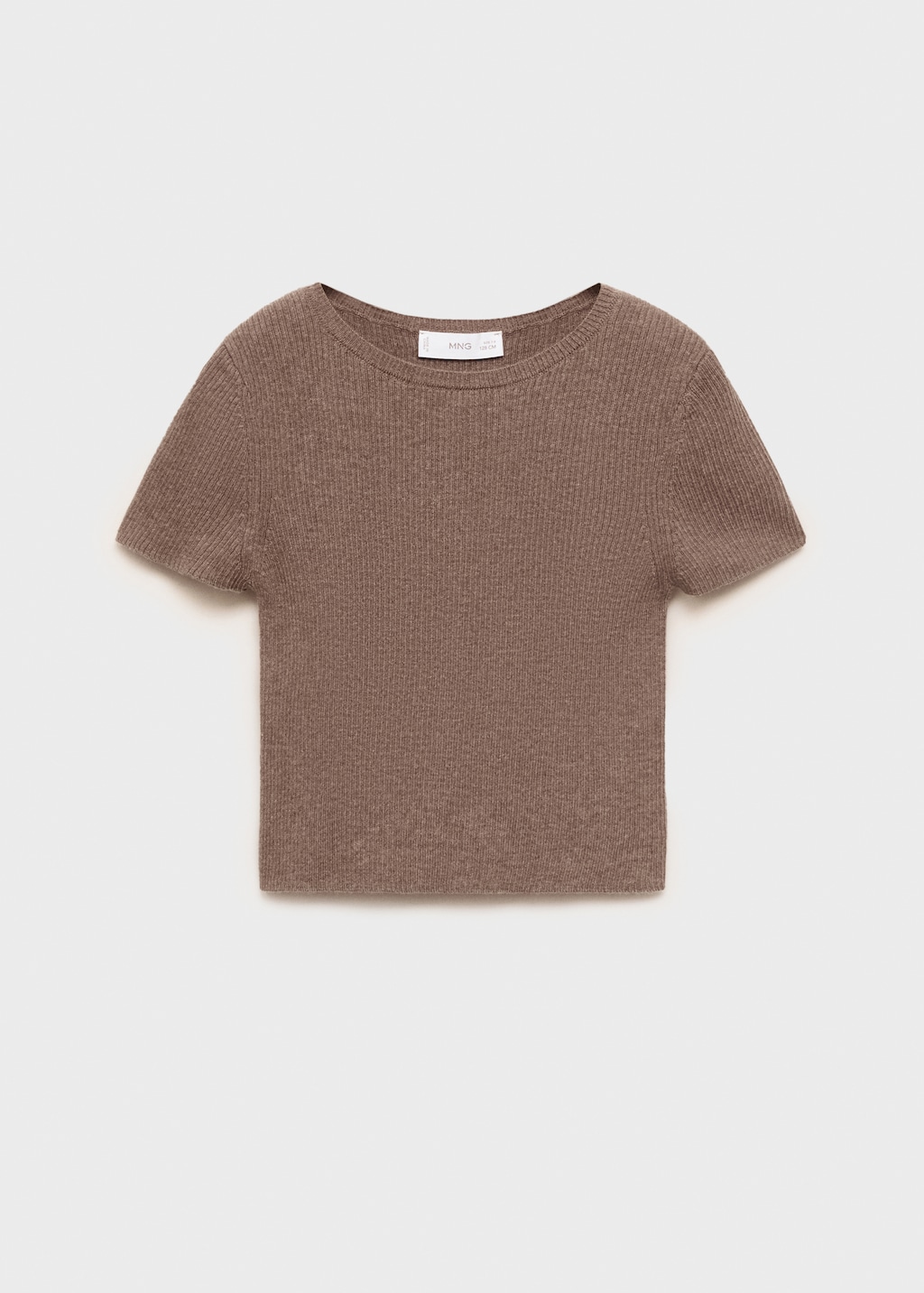 Ribbed knit t-shirt
