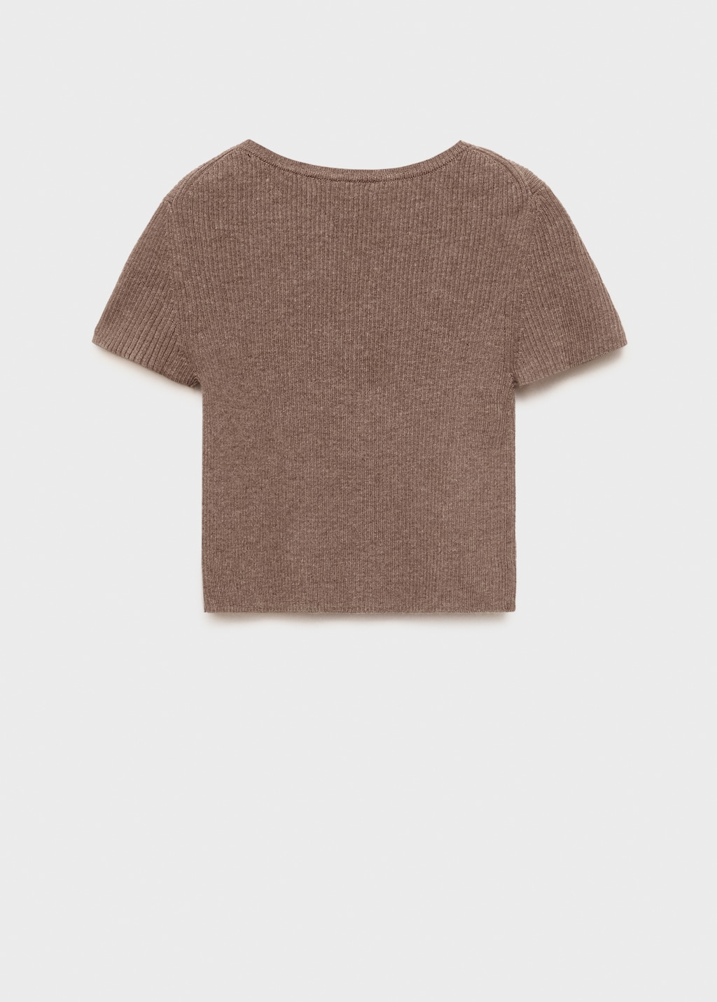 Ribbed  knit t-shirt