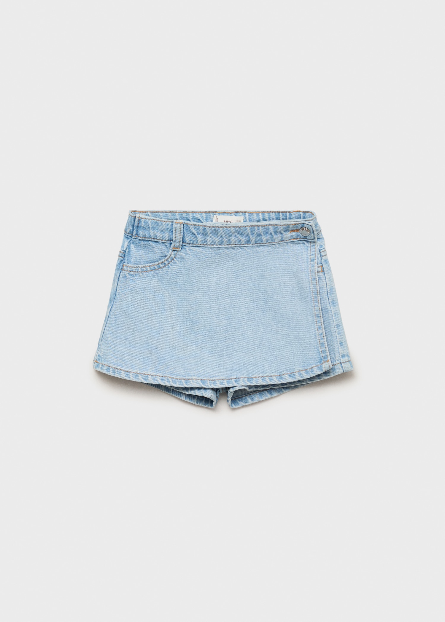 Falda pantalón denim cruzada Niños MANGO México