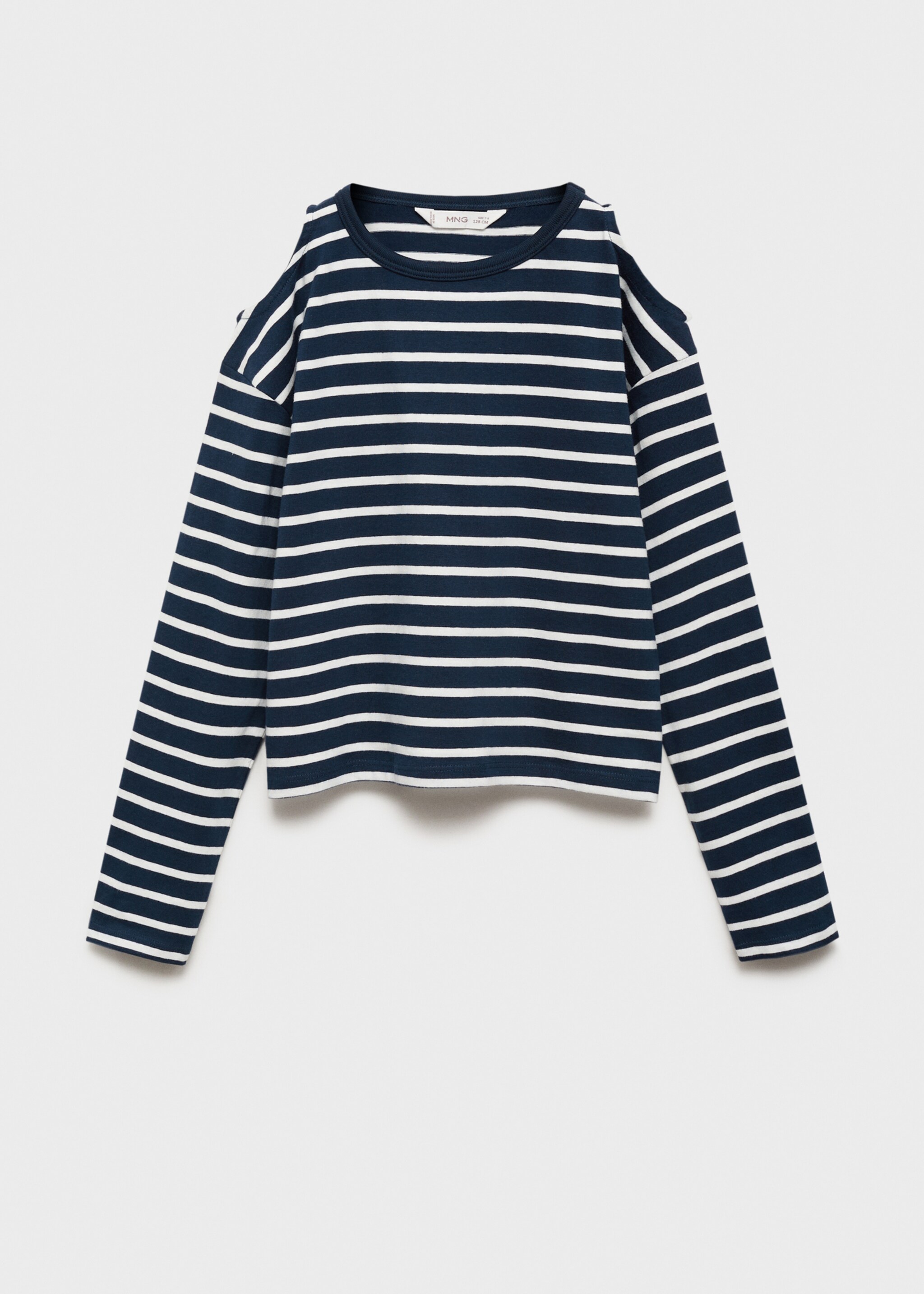 T-shirt cut-out à rayures - Article sans modèle