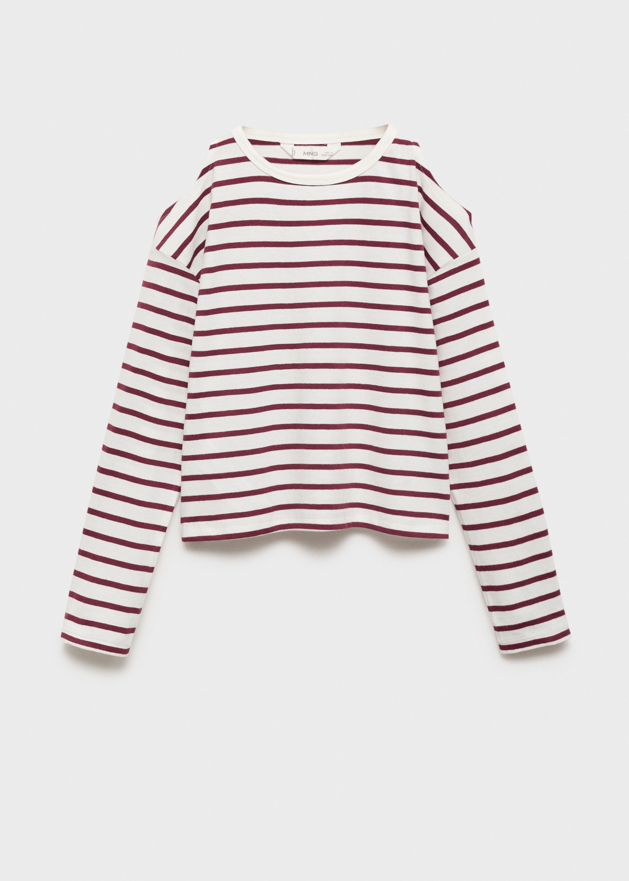 T-shirt cut-out à rayures - Article sans modèle