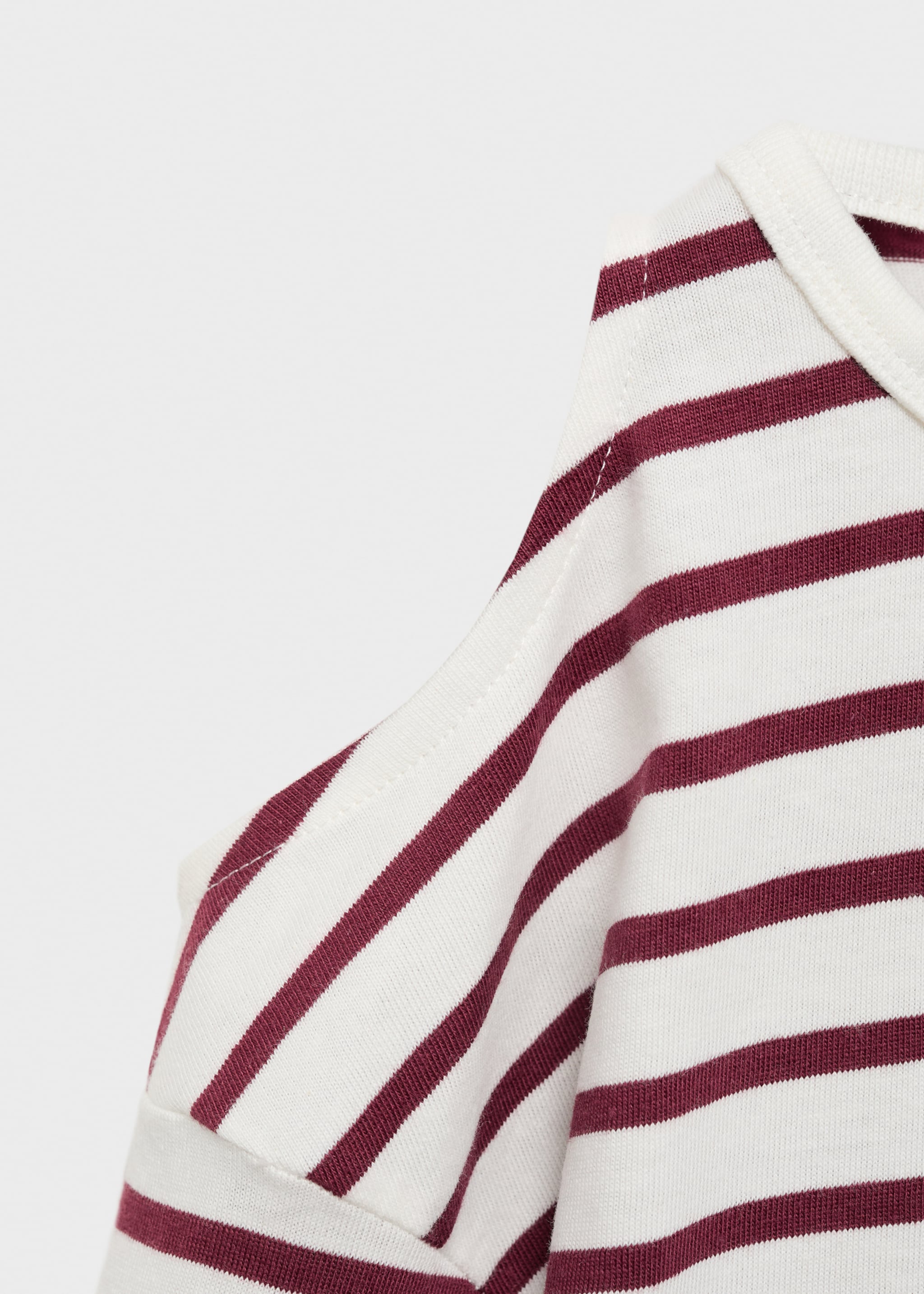 T-shirt cut-out à rayures - Détail de l'article 0