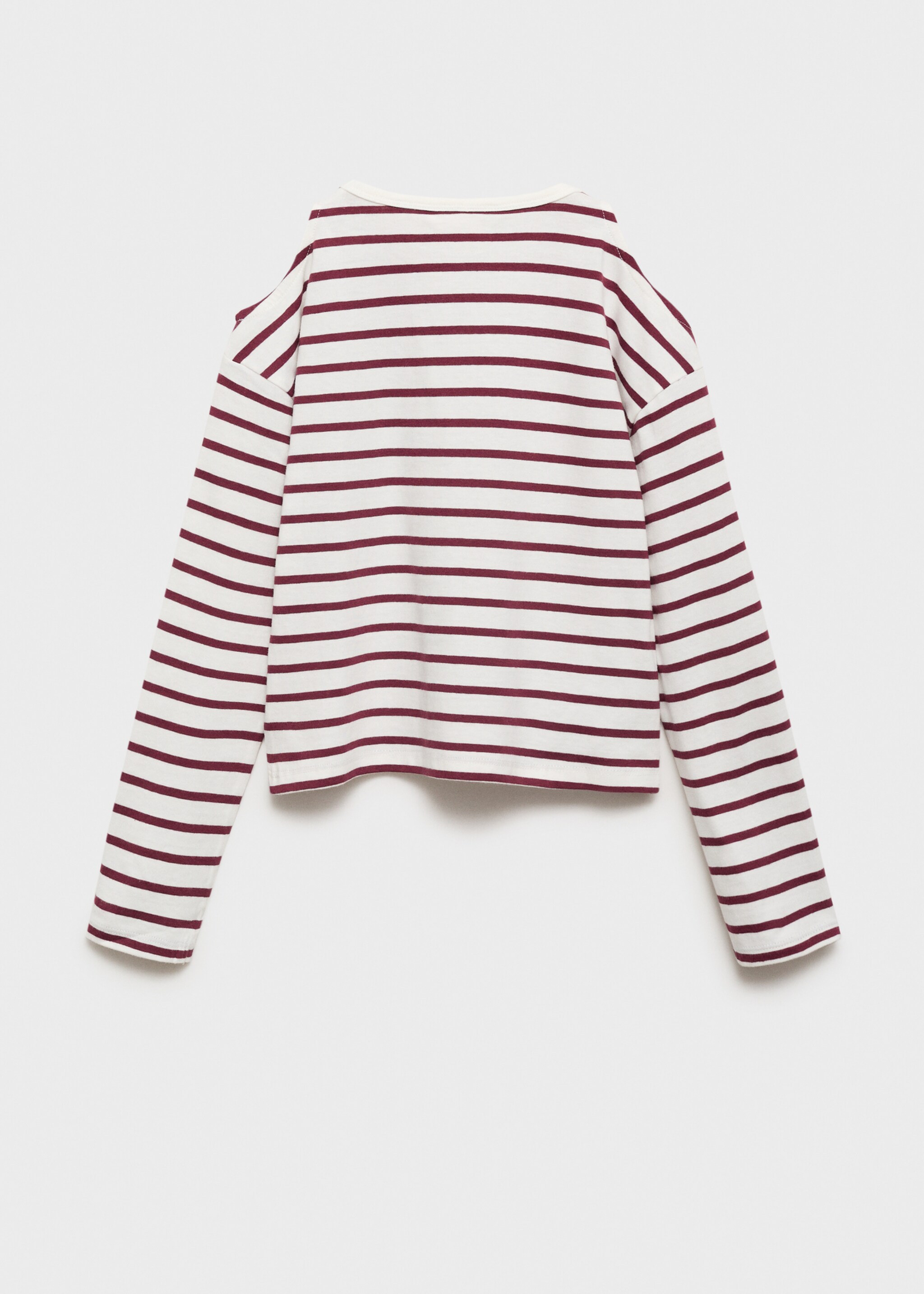 T-shirt cut-out à rayures - Verso de l’article