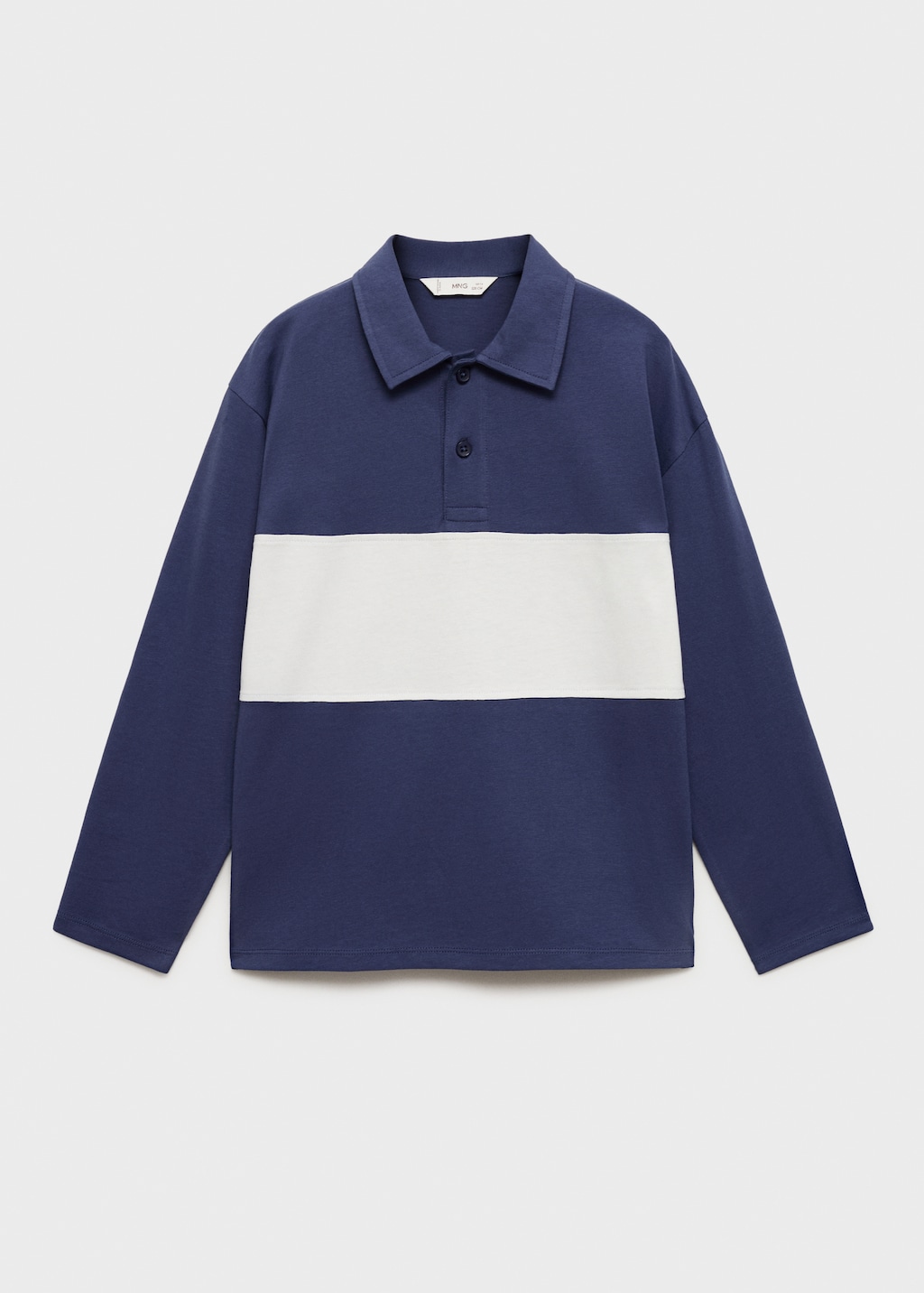 Printed cotton polo shirt