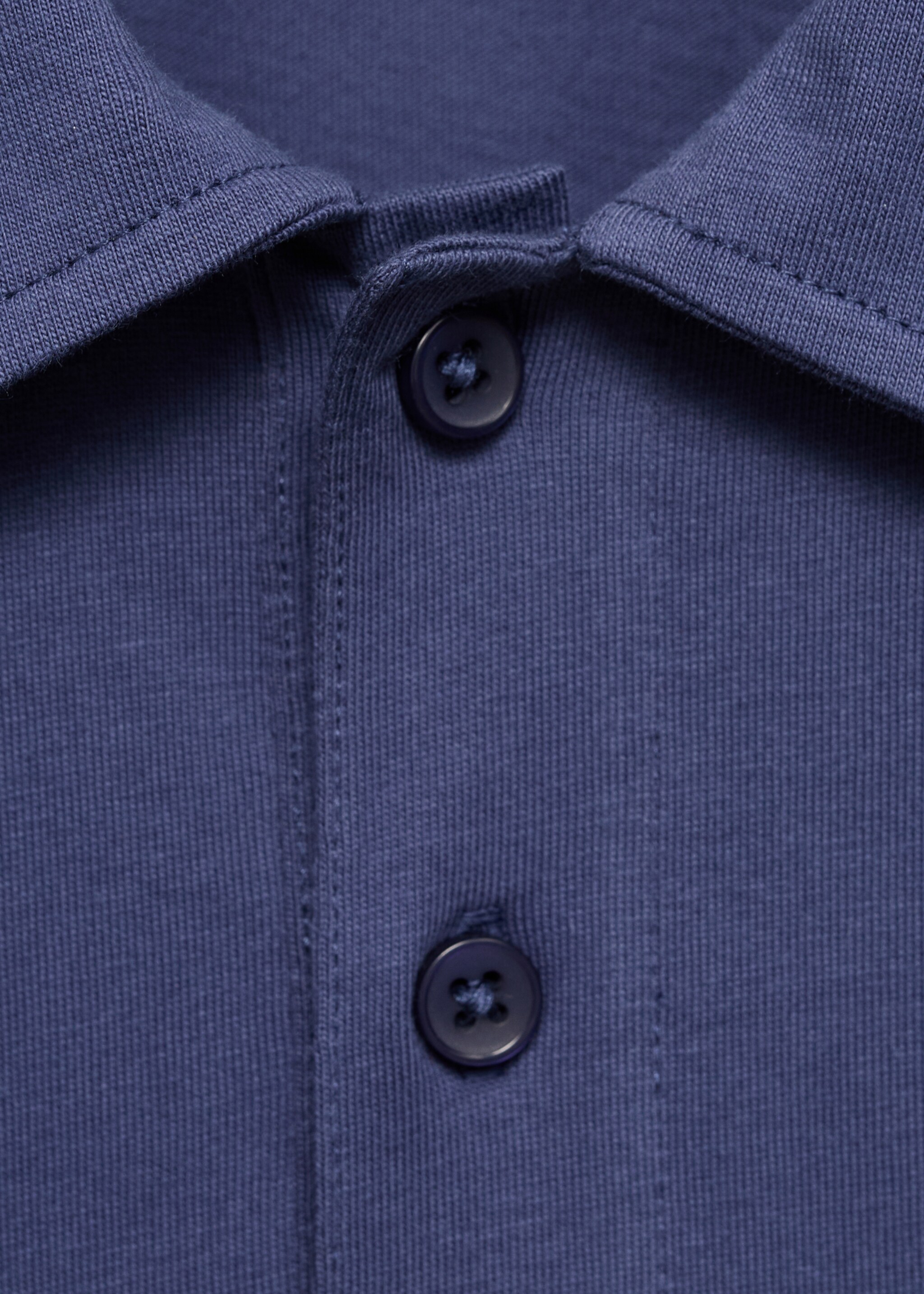 Sudadera estampada cuello polo - Detalle del artículo 8, Azul marino. Ref: 17093285-00.