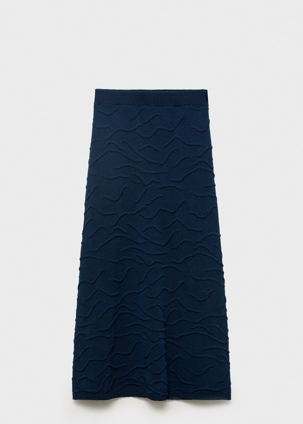 Textured long skirt