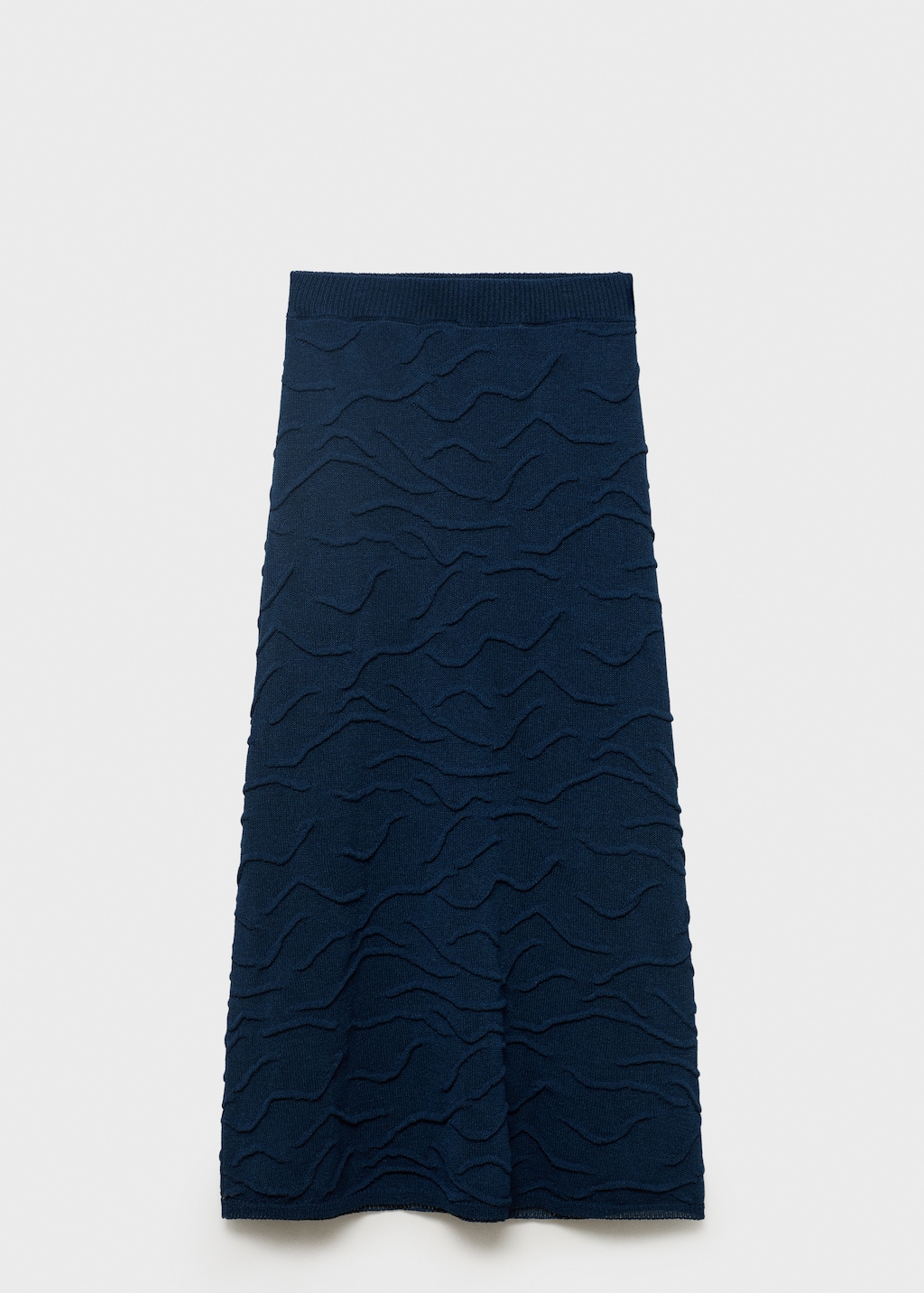Textured long skirt