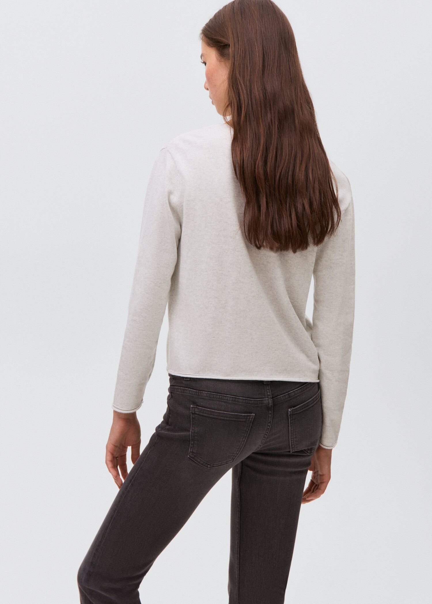 Pull-over maille col en V - Verso de l’article