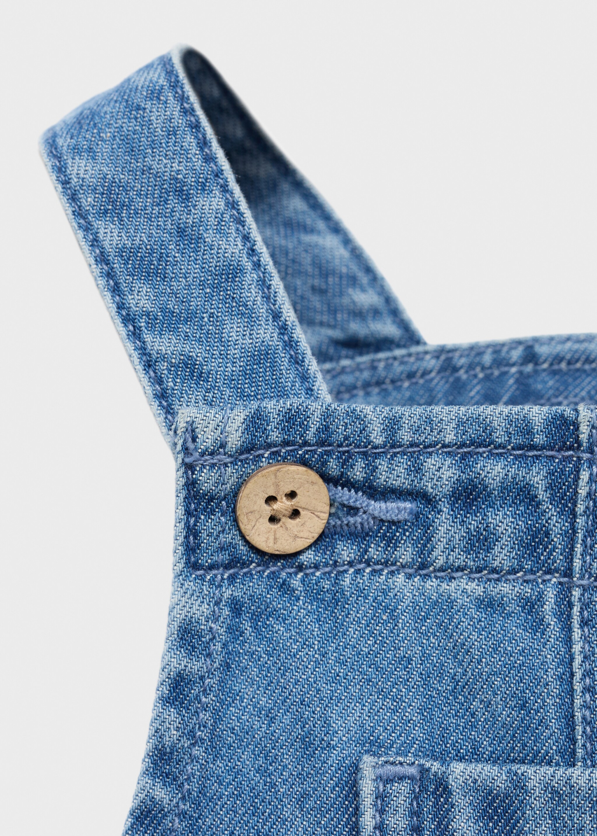 Dungarees ocata - Details of the article 8, Medium Blue. Ref: 17093293-00.