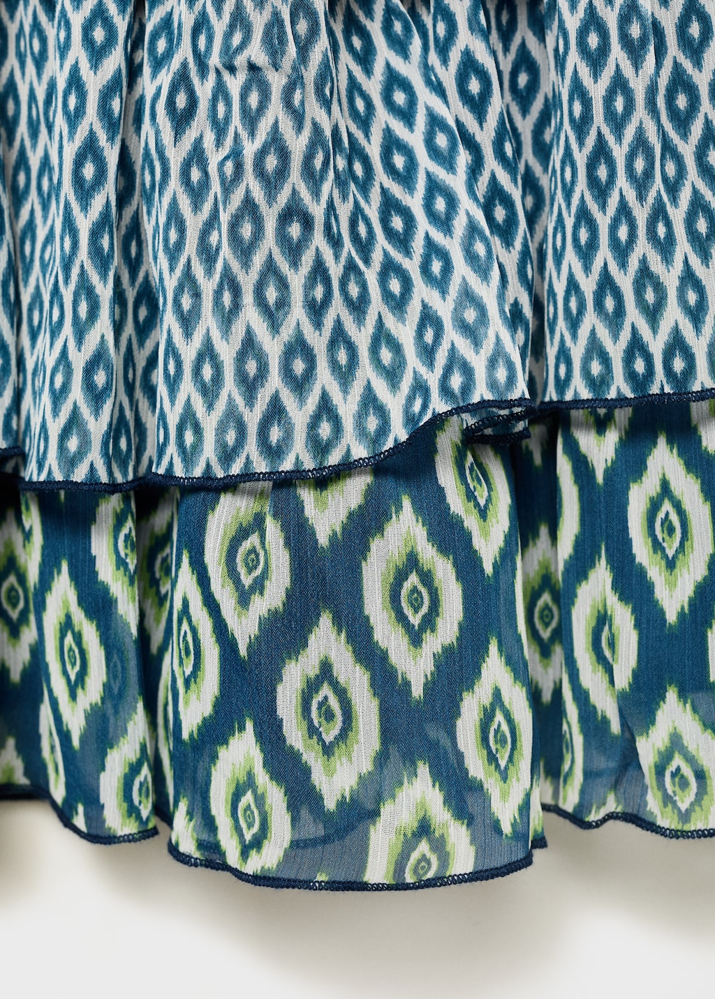 Printed ruffle skirt