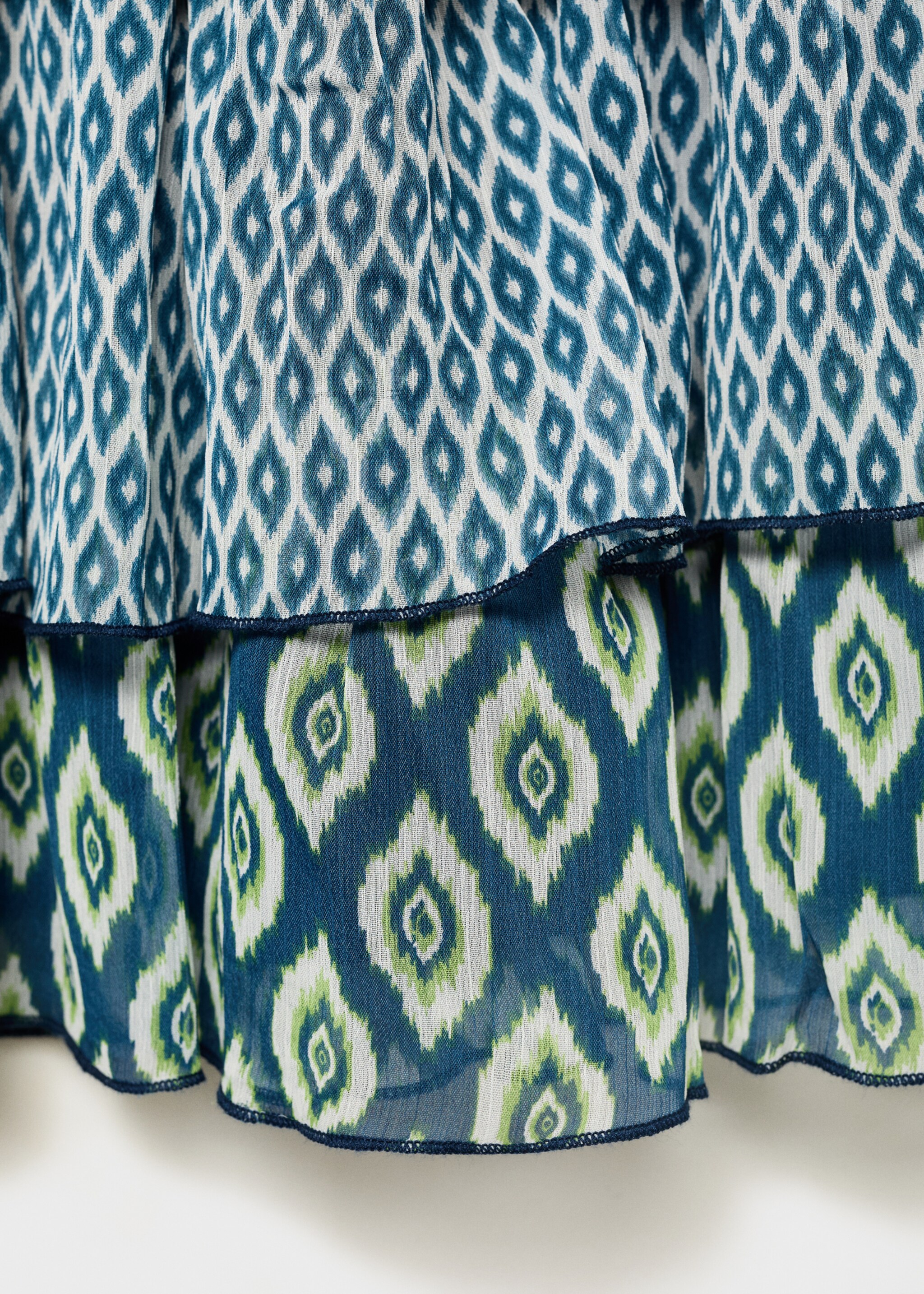 Printed ruffle skirt - Details of the article 0