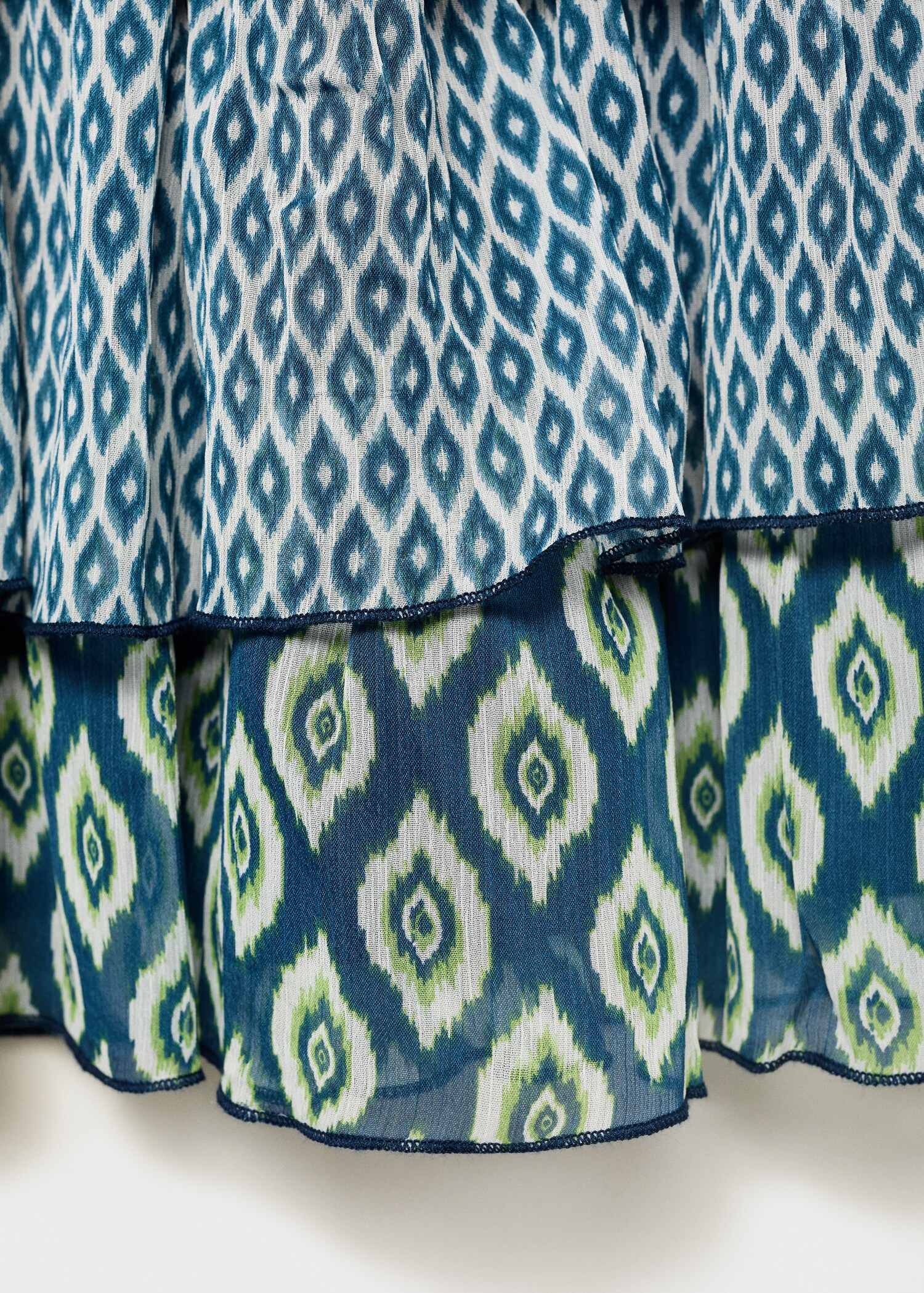 Printed ruffle skirt - Details of the article 0