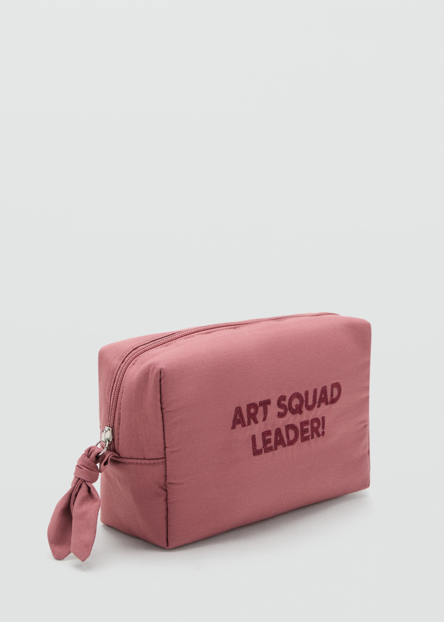 Embroidered cosmetic bag