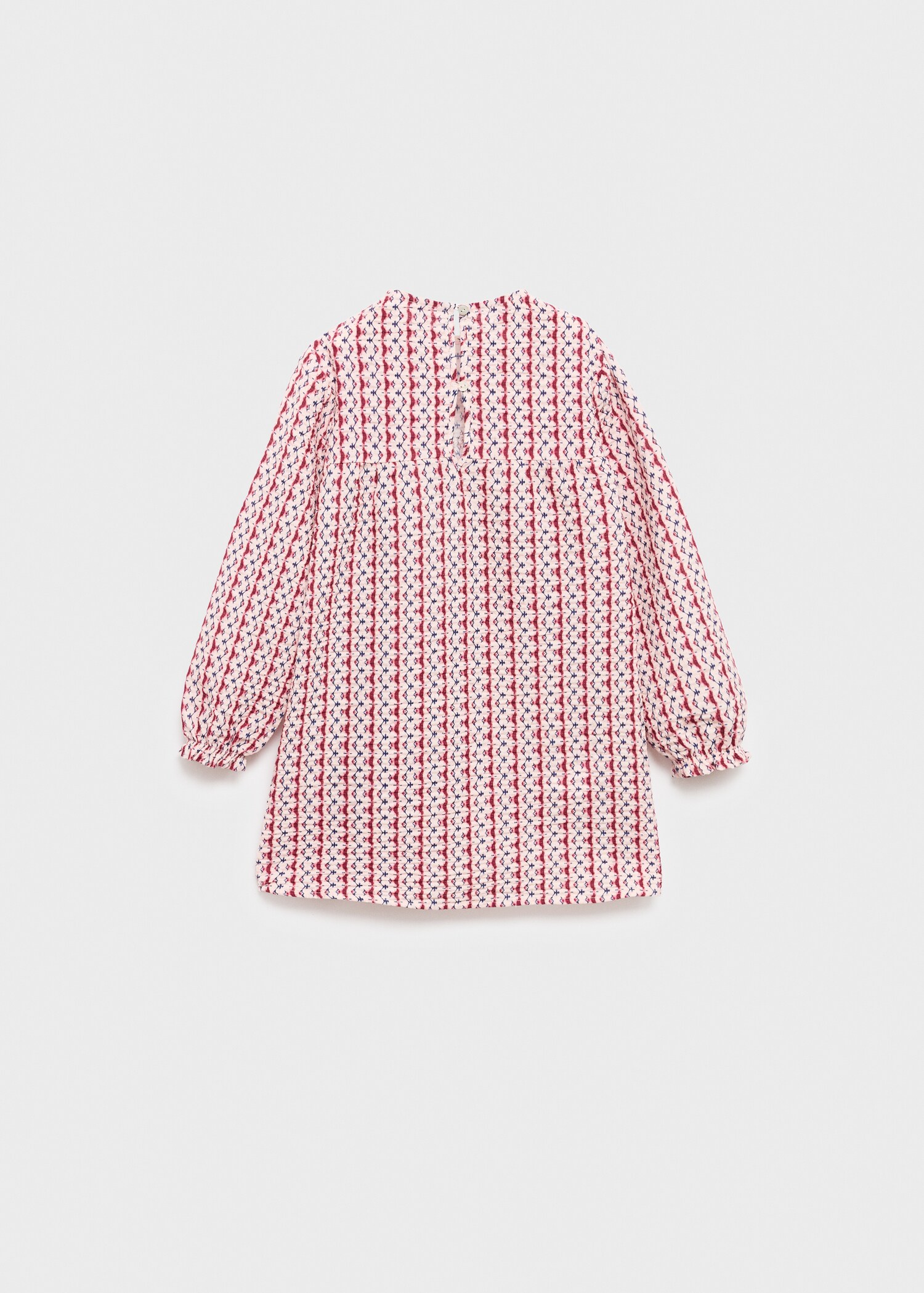 Vestido estampado corto - Reverso del artículo