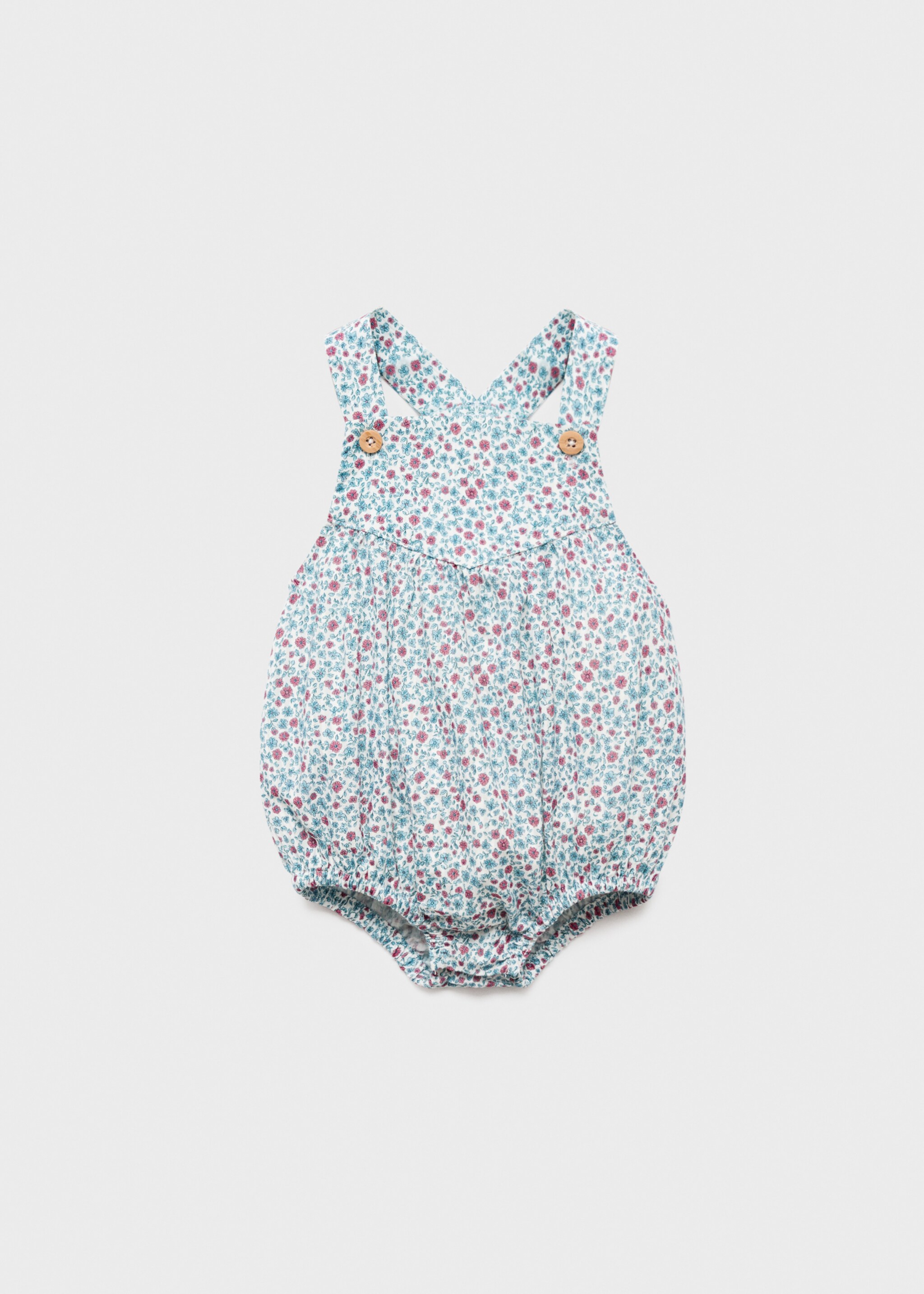 Flower print romper suit - Изделие без модели