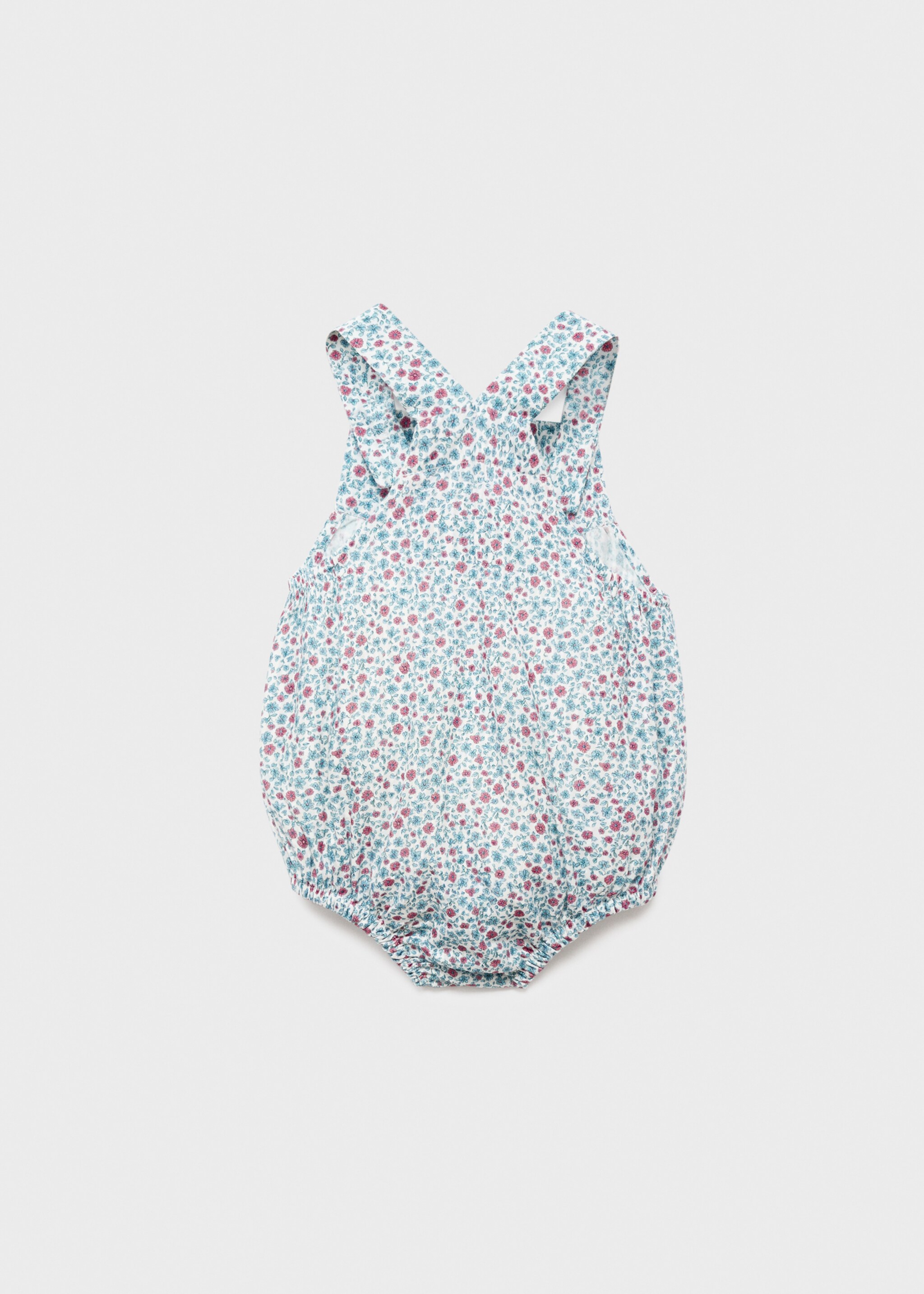 Flower print romper suit - Обратная сторона изделия