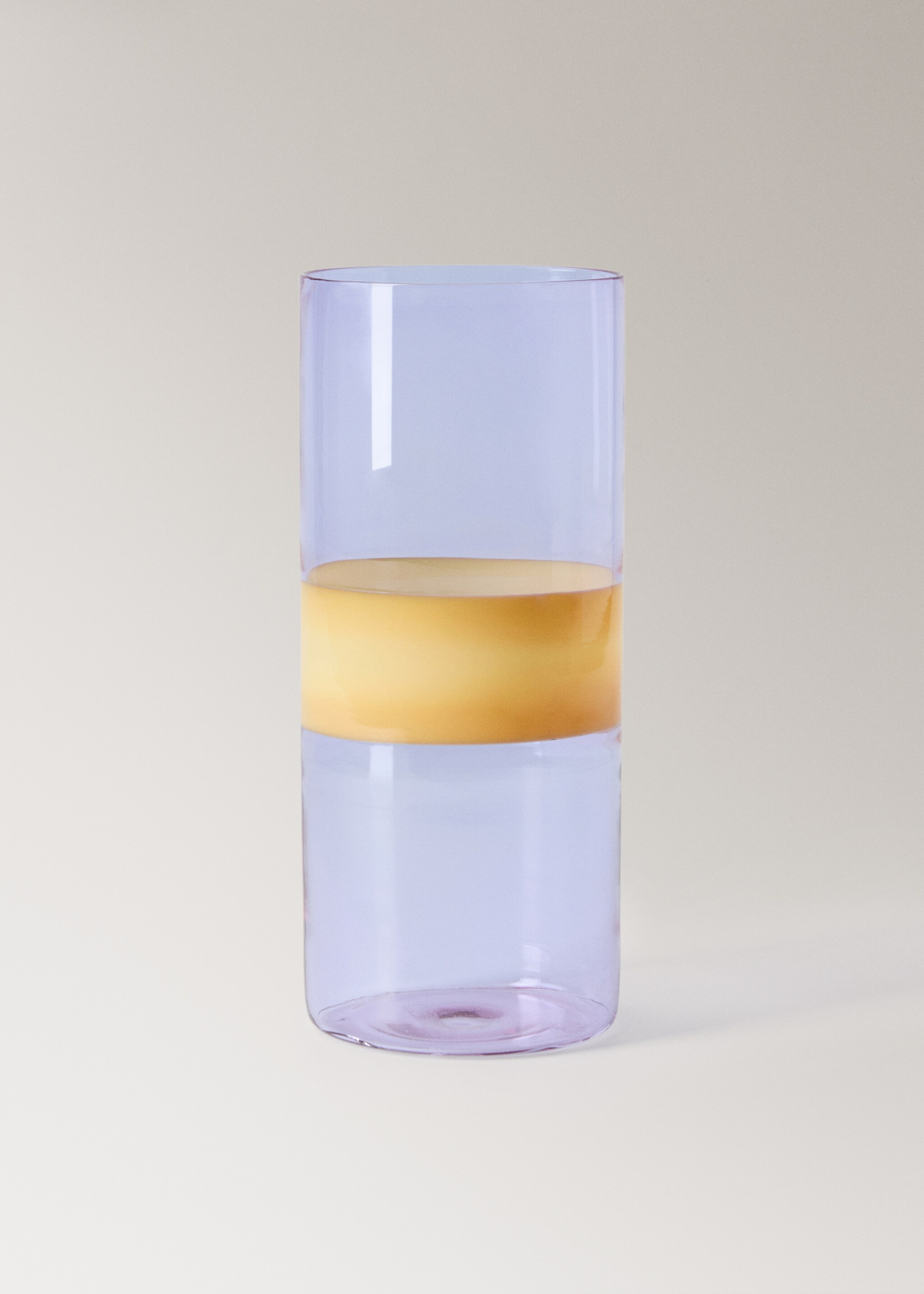 Borosilicate coloured glass vase - Article without model, Lilac. Ref: 17093309-00.