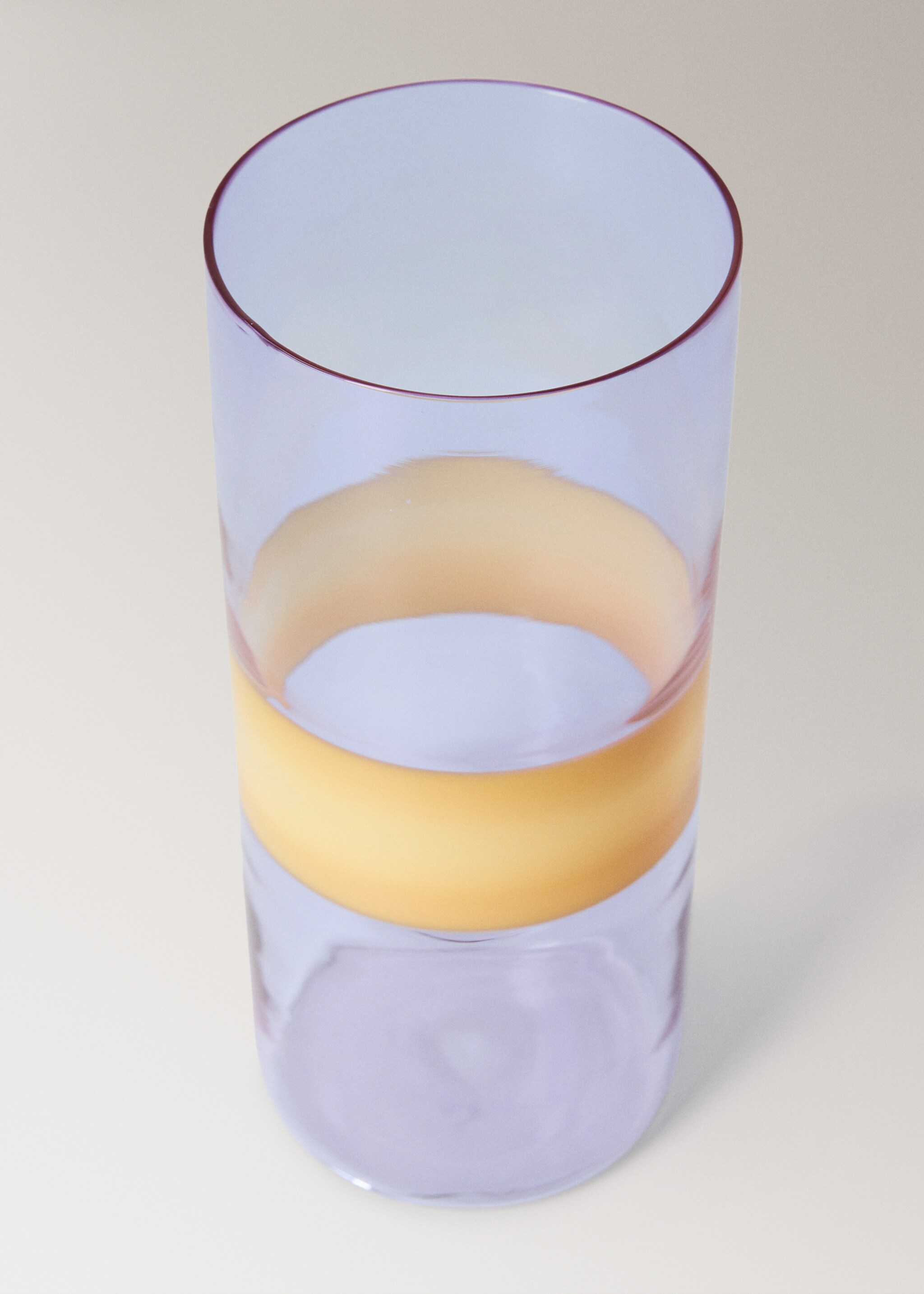 Borosilicate coloured glass vase - Details of the article 2, Lilac. Ref: 17093309-00.