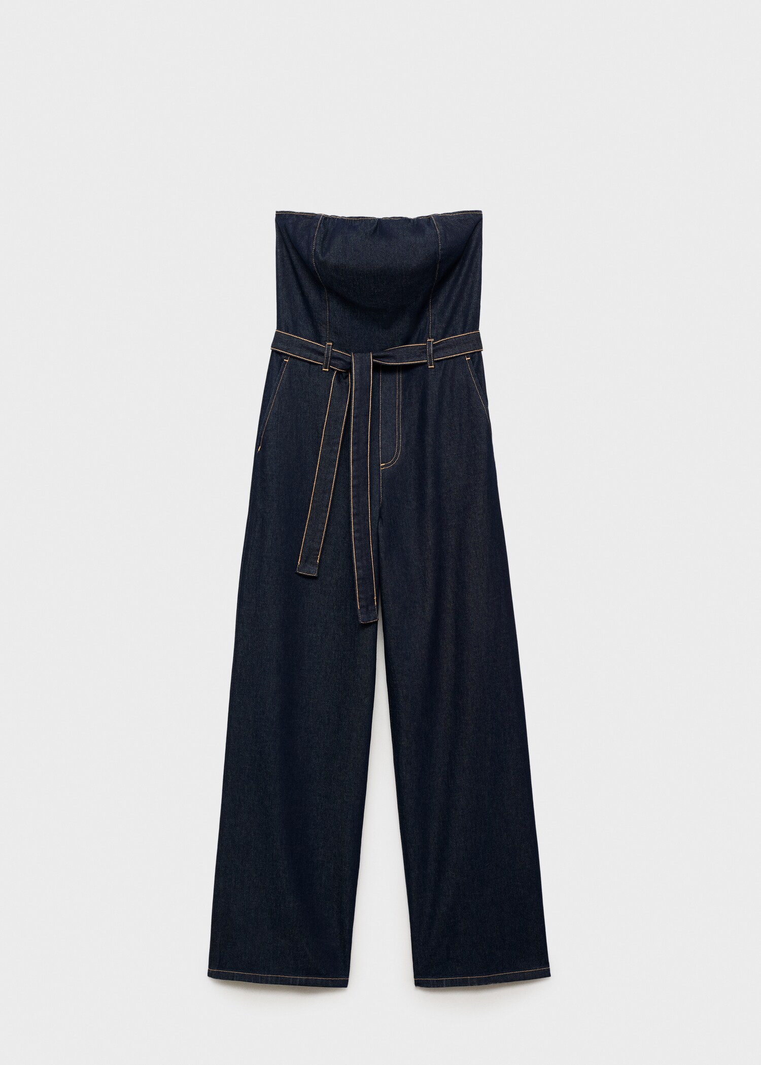 Mono denim palabra de honor - Artículo sin modelo