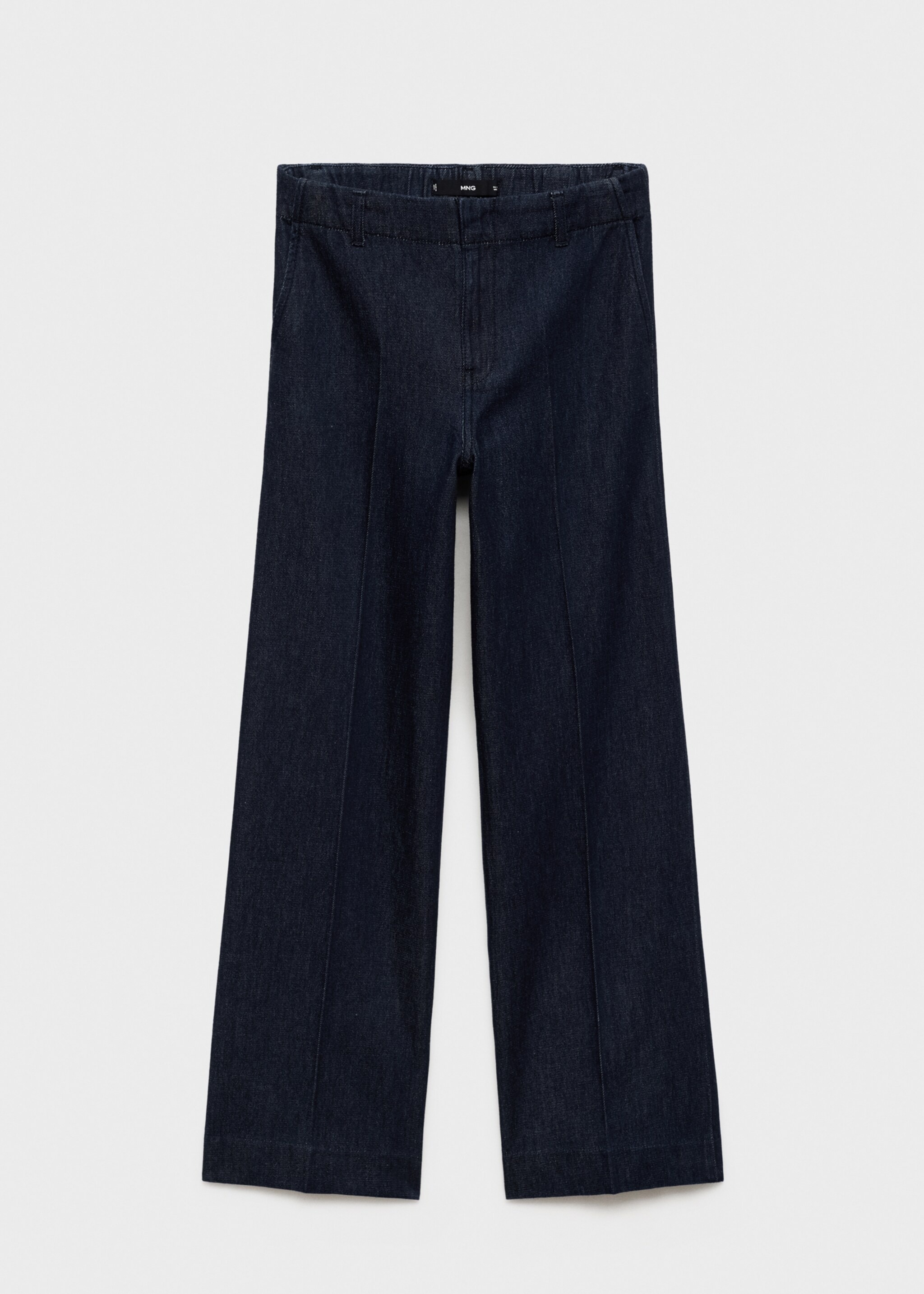 Pantalón denim wideleg tiro alto - Artículo sin modelo, Azul. Ref: 17093327-00.