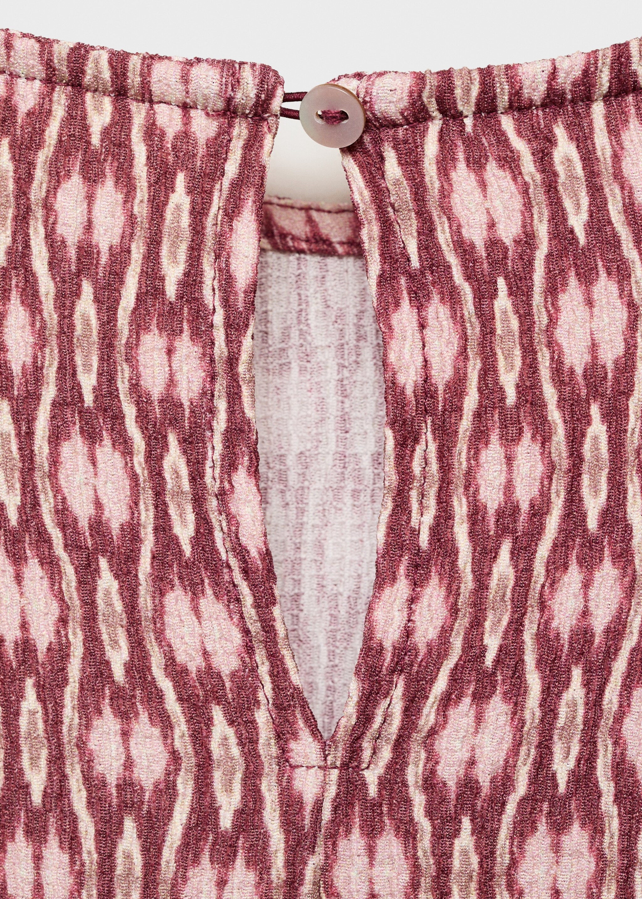 Robe froncée imprimée - Détail de l'article 0