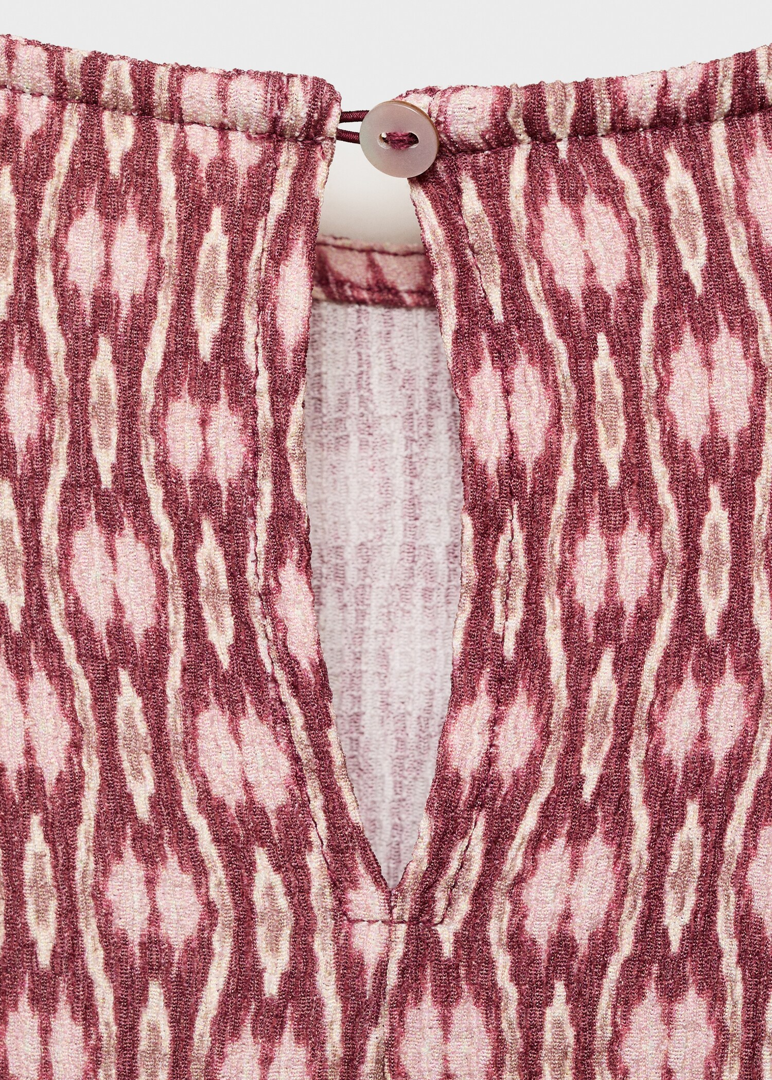 Robe froncée imprimée - Détail de l'article 0
