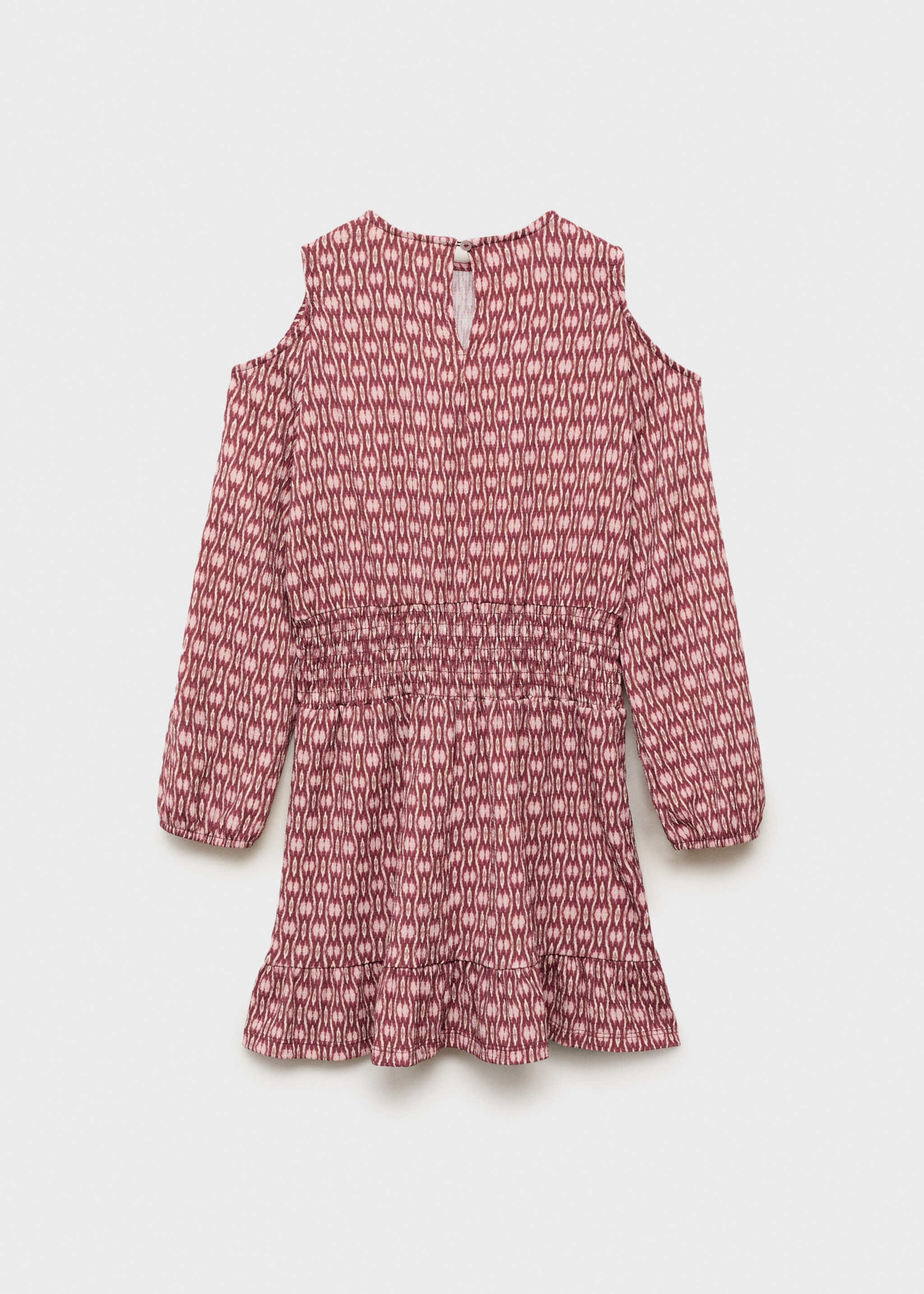 Robe froncée imprimée - Verso de l’article