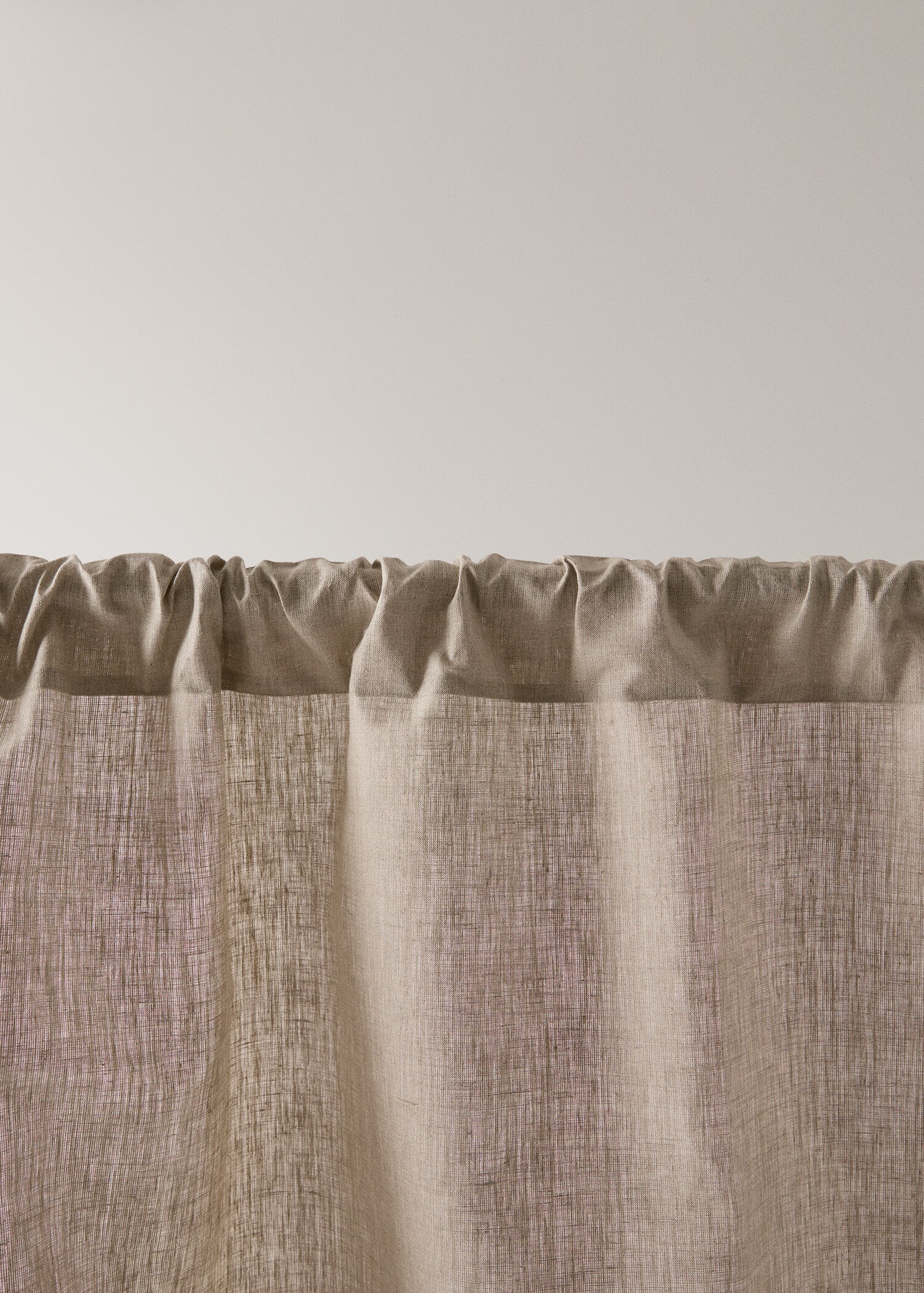 Linen curtain with frayed edge - Details of the article 1