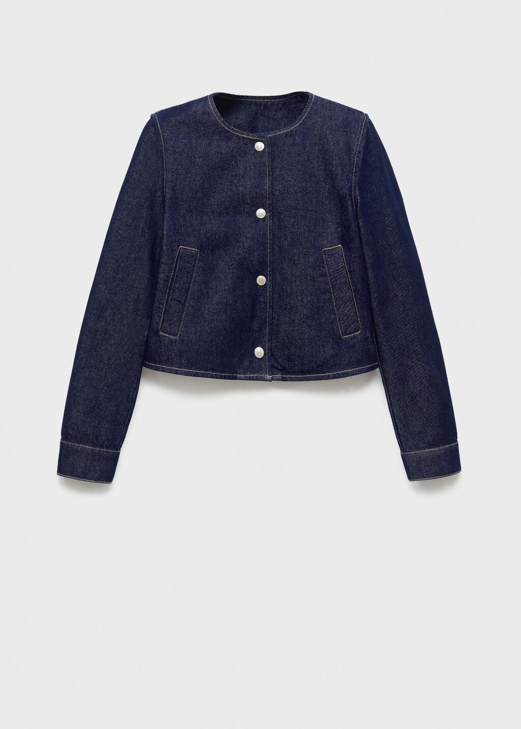 Mango Denim crop jacket thumbnail