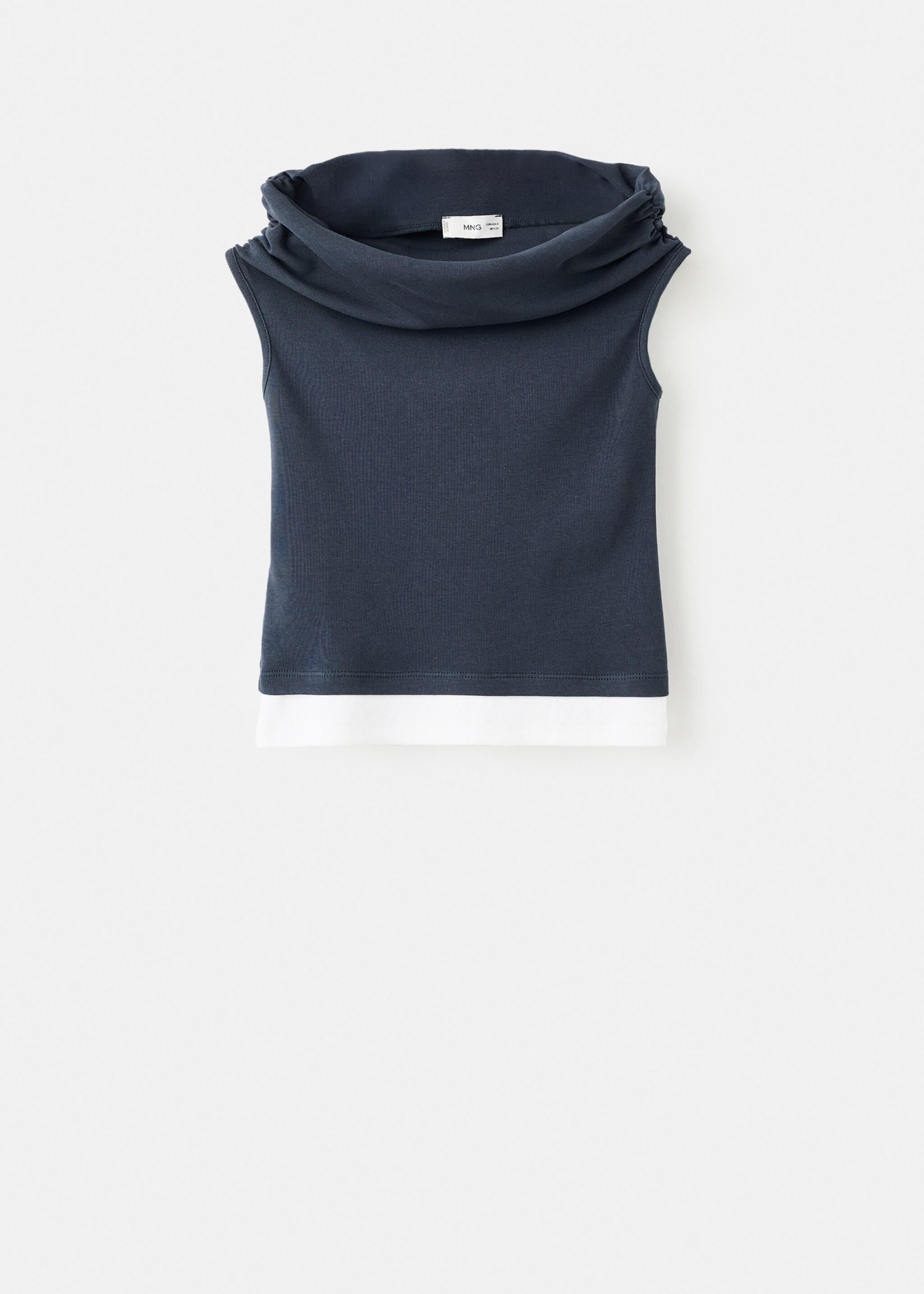 Off Shoulder-Top - Artikel ohne Model, Marineblau. Ref: 17093334-00.