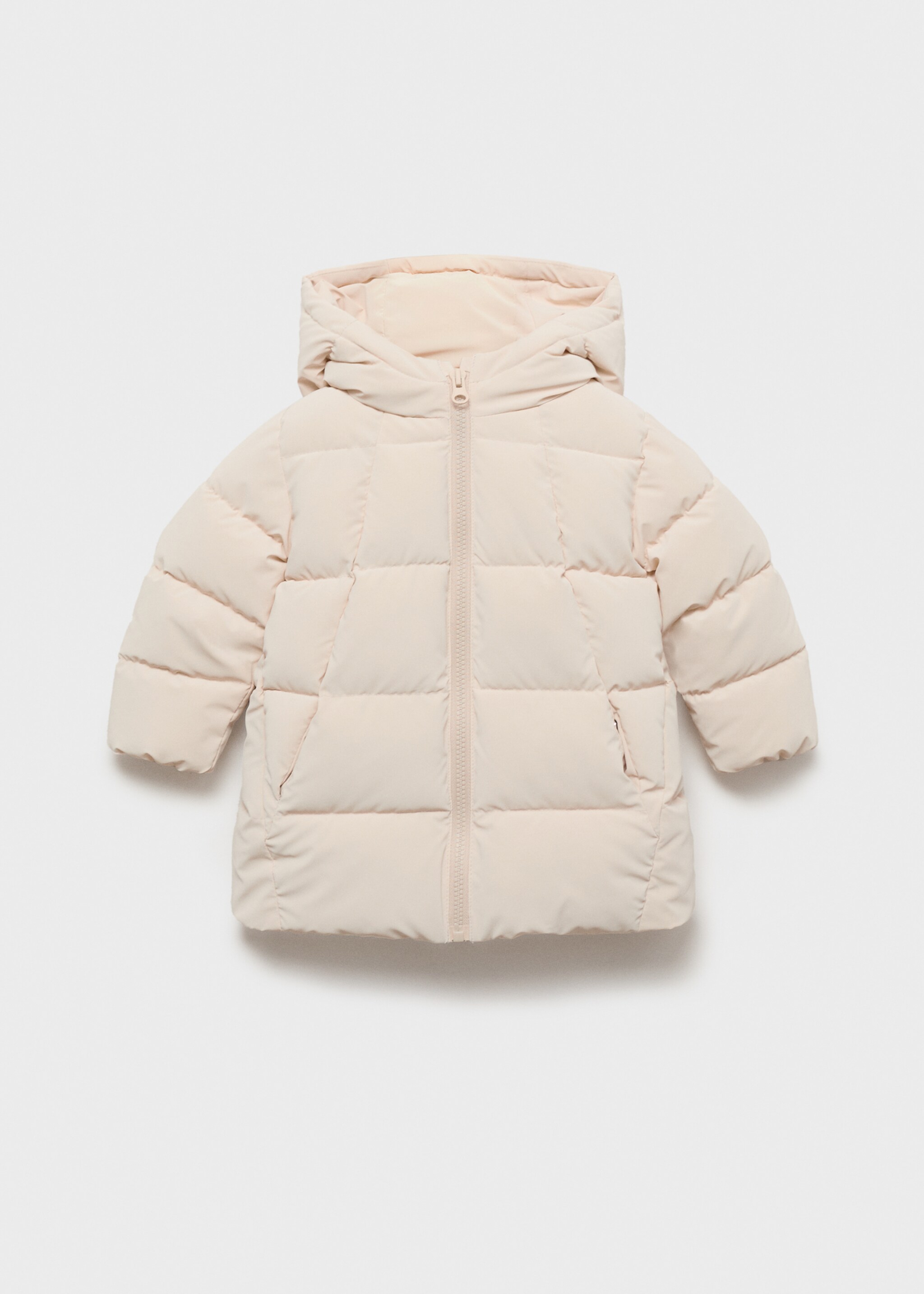 Hood quilted coat - Article without model