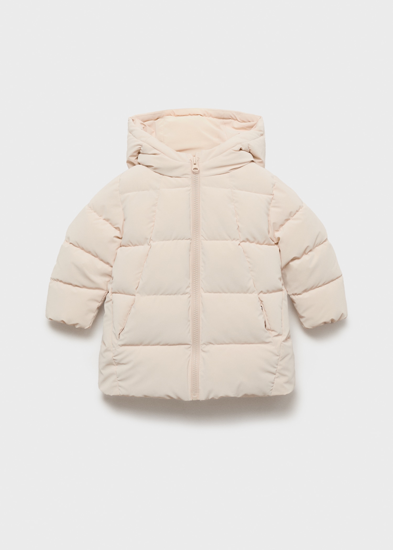 Anorak largo acolchado capucha Niños MANGO España (Península y