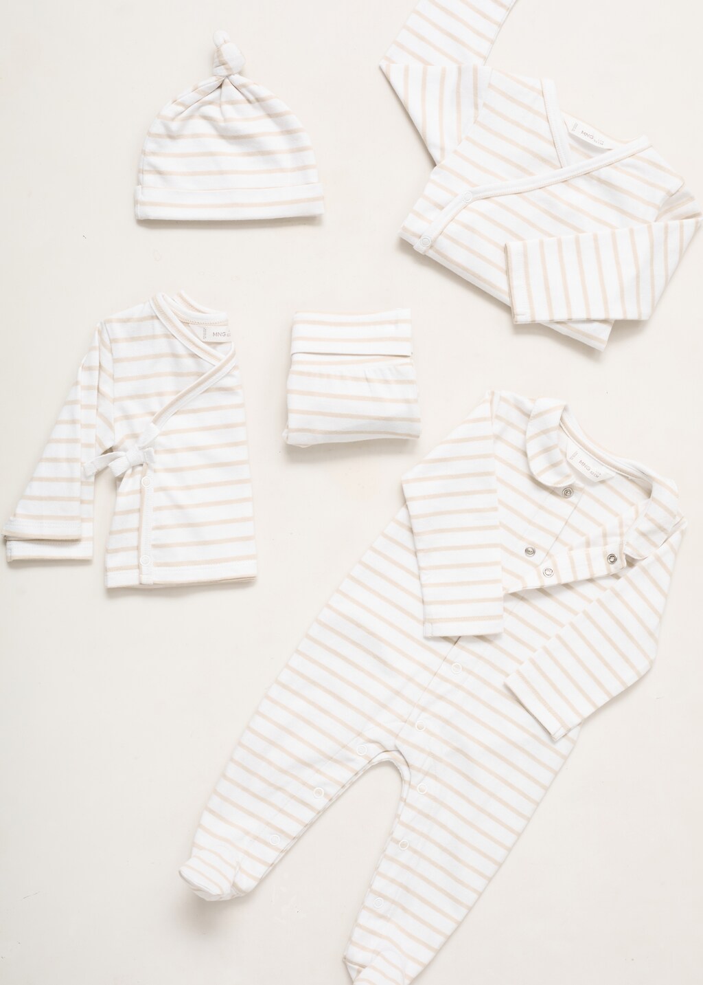 Stripped cotton leggings