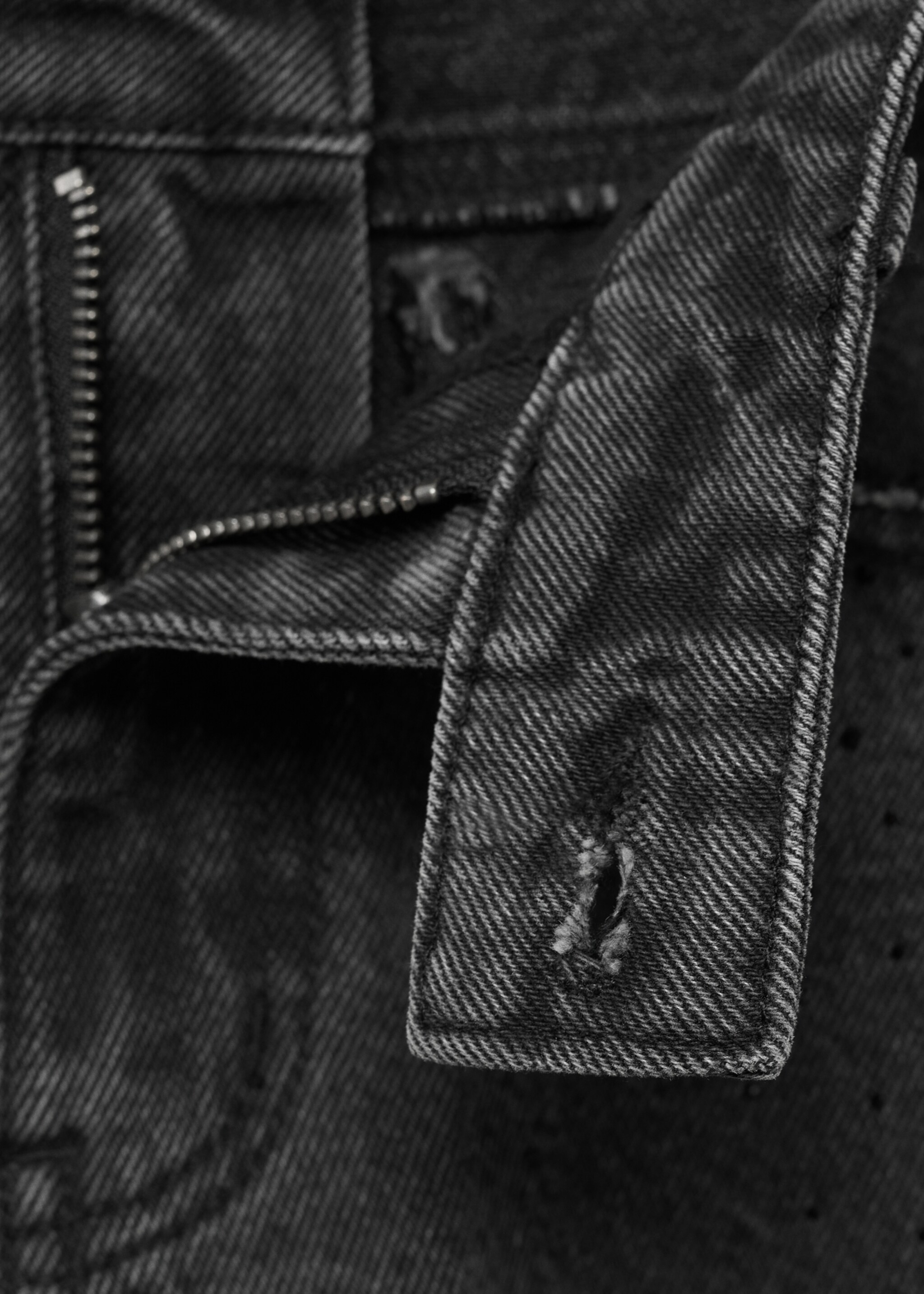 Jeans straight strass - Pormenor do artigo 0