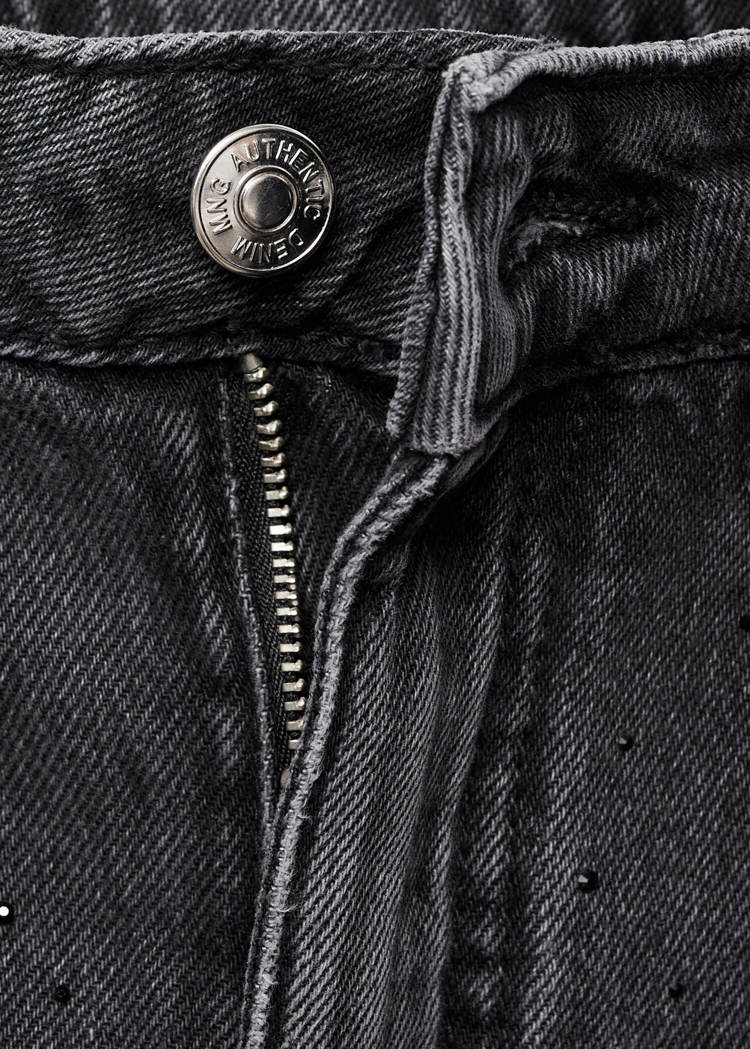 Jeans straight strass - Details of the article 8