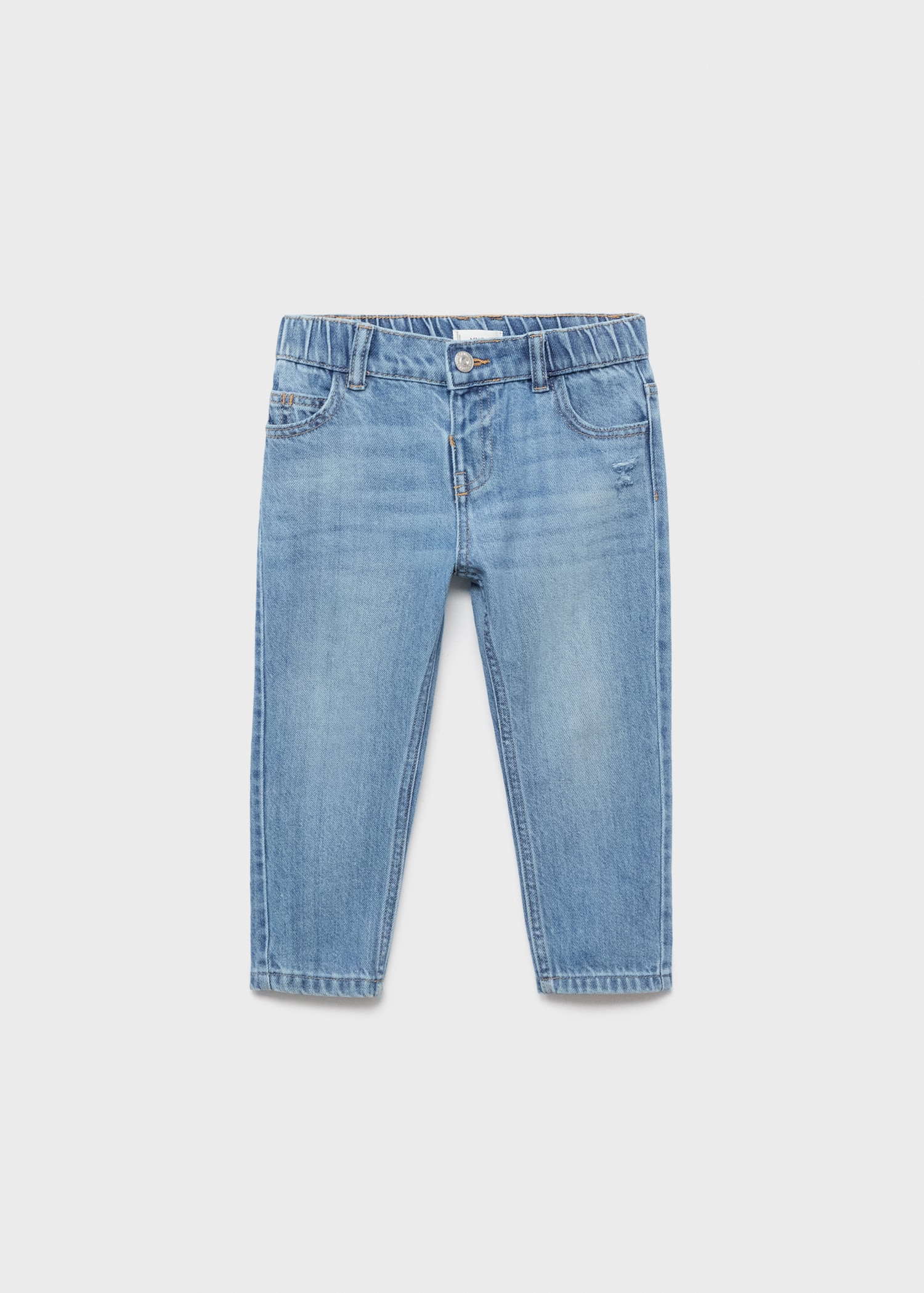 Straight cotton jeans